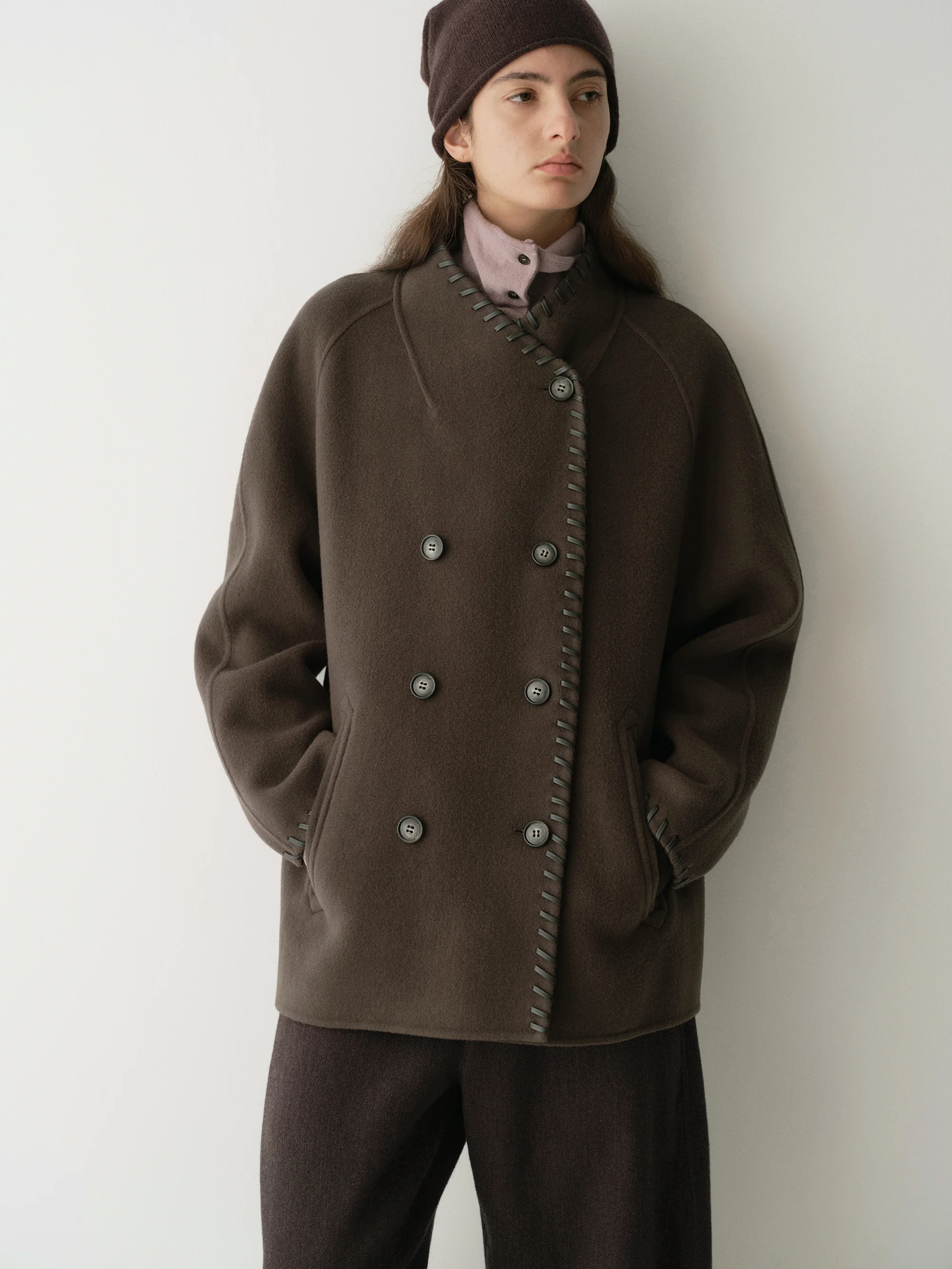 Short Wool Coat - Image 18