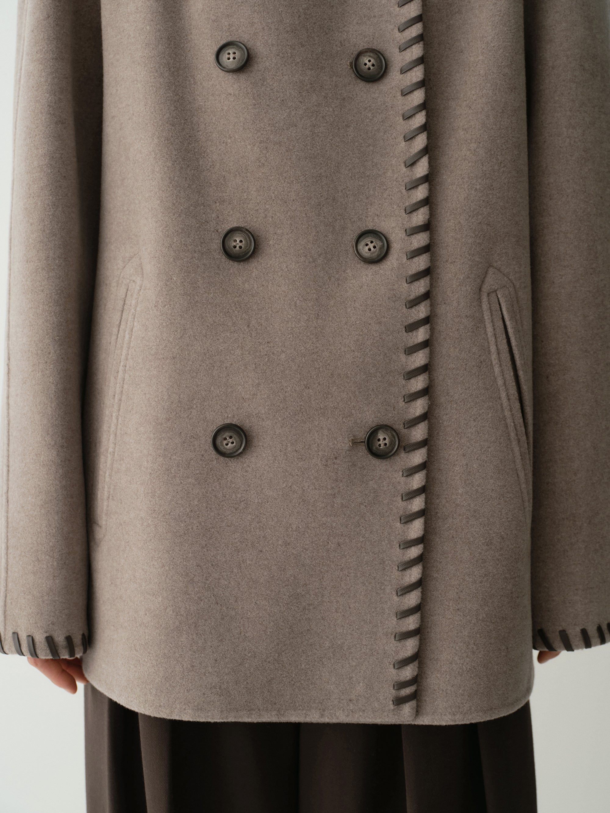 Short Wool Coat - Image 24