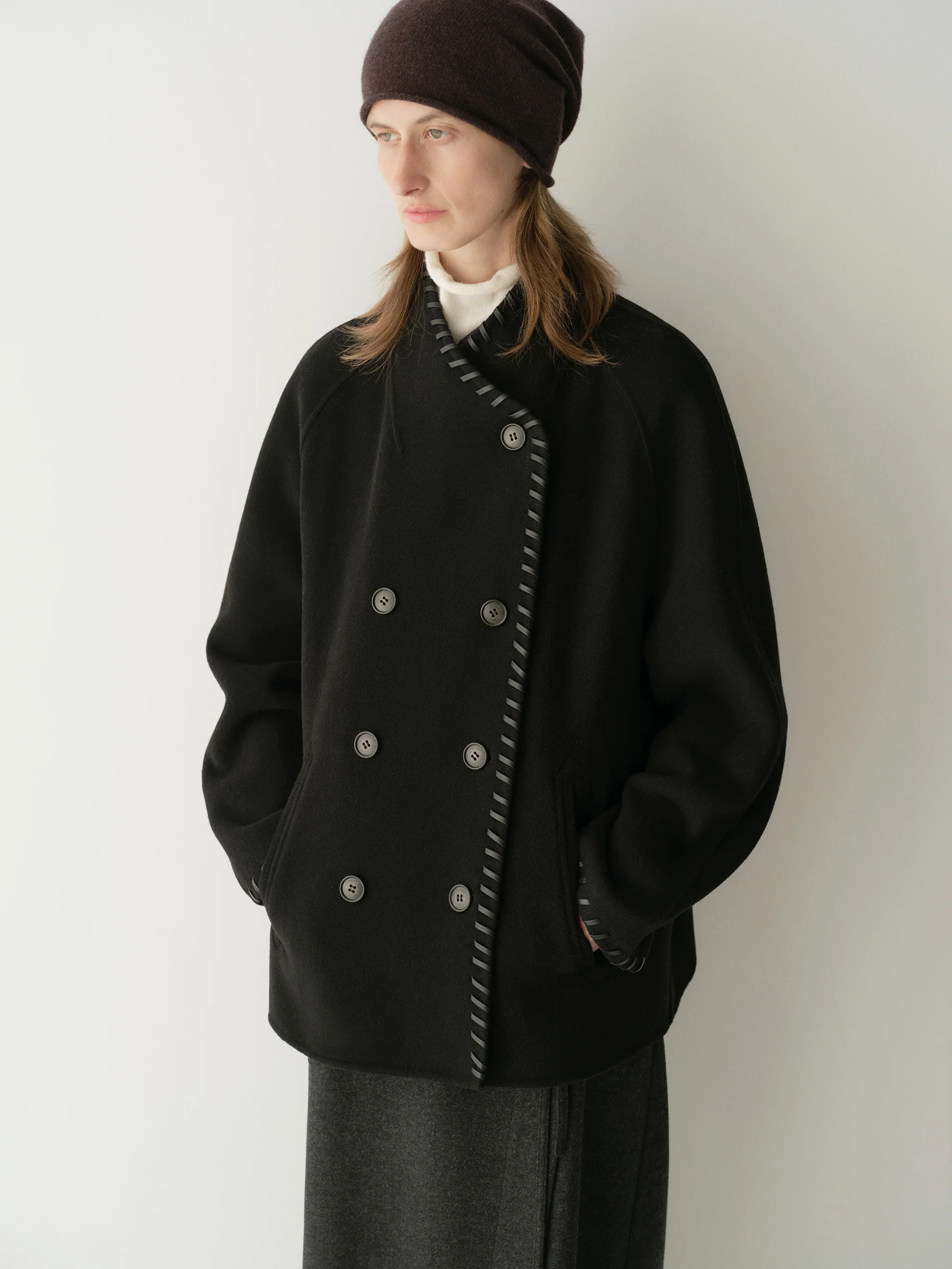 Short Wool Coat - Image 4
