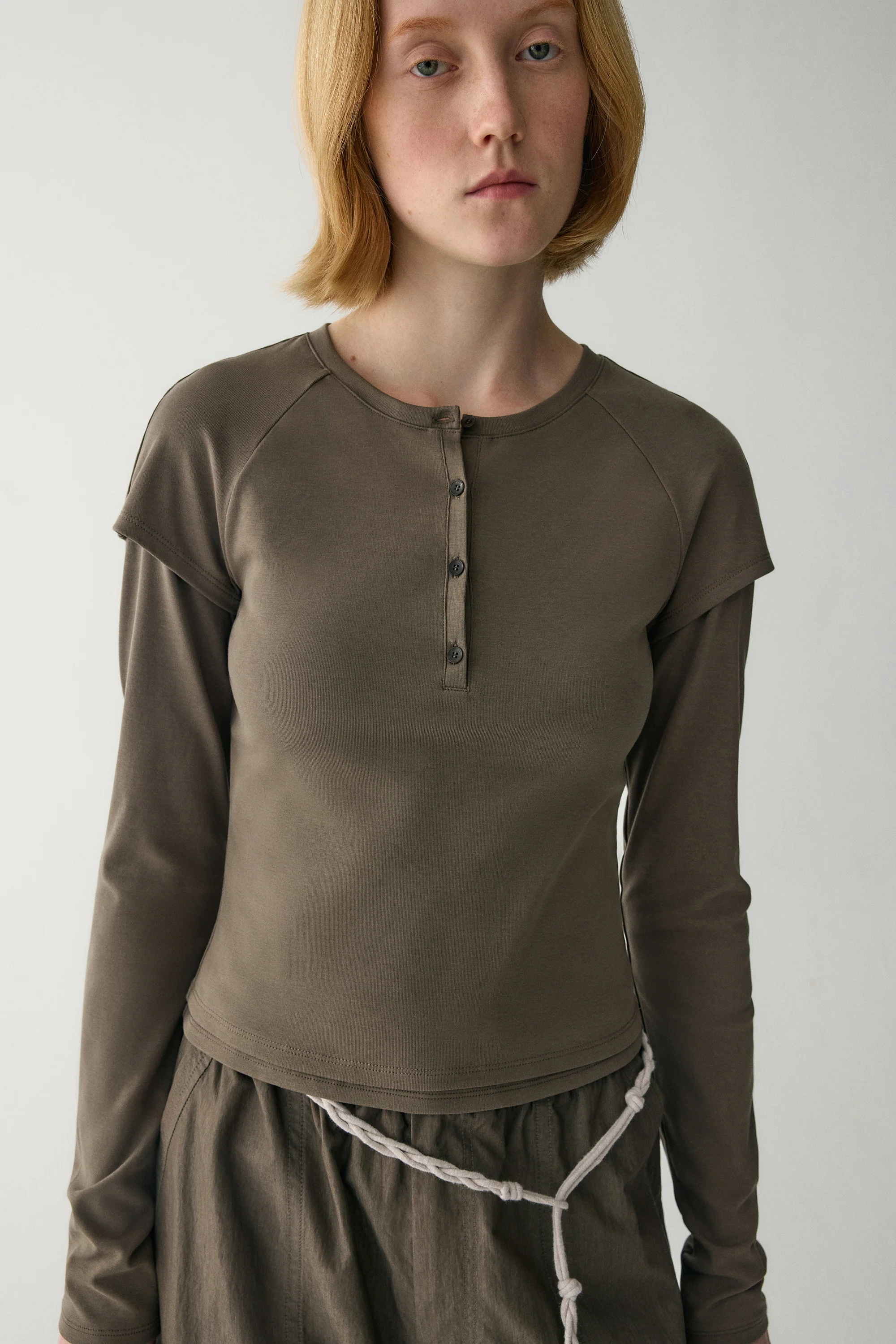 Henley Ribbed T-Shirt - Image 11