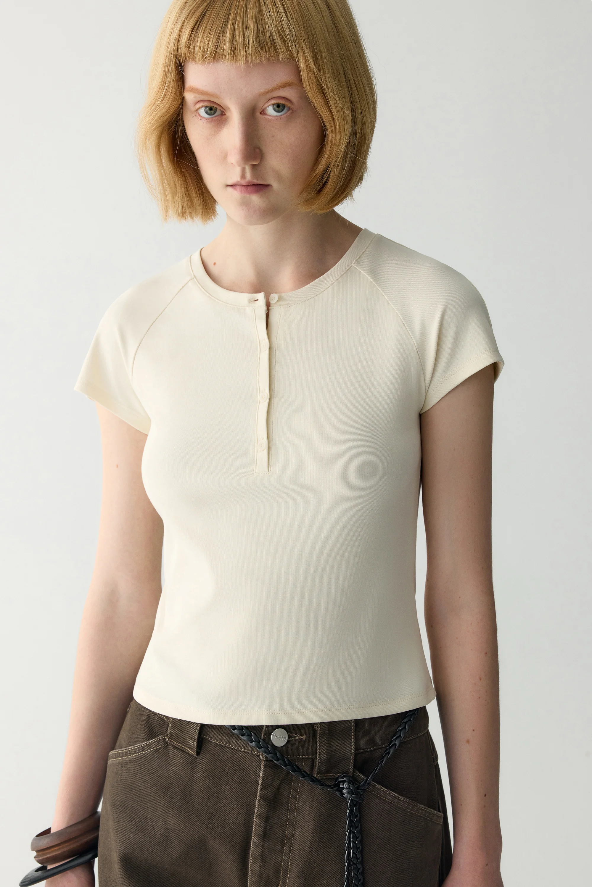Henley Ribbed T-Shirt - Image 17