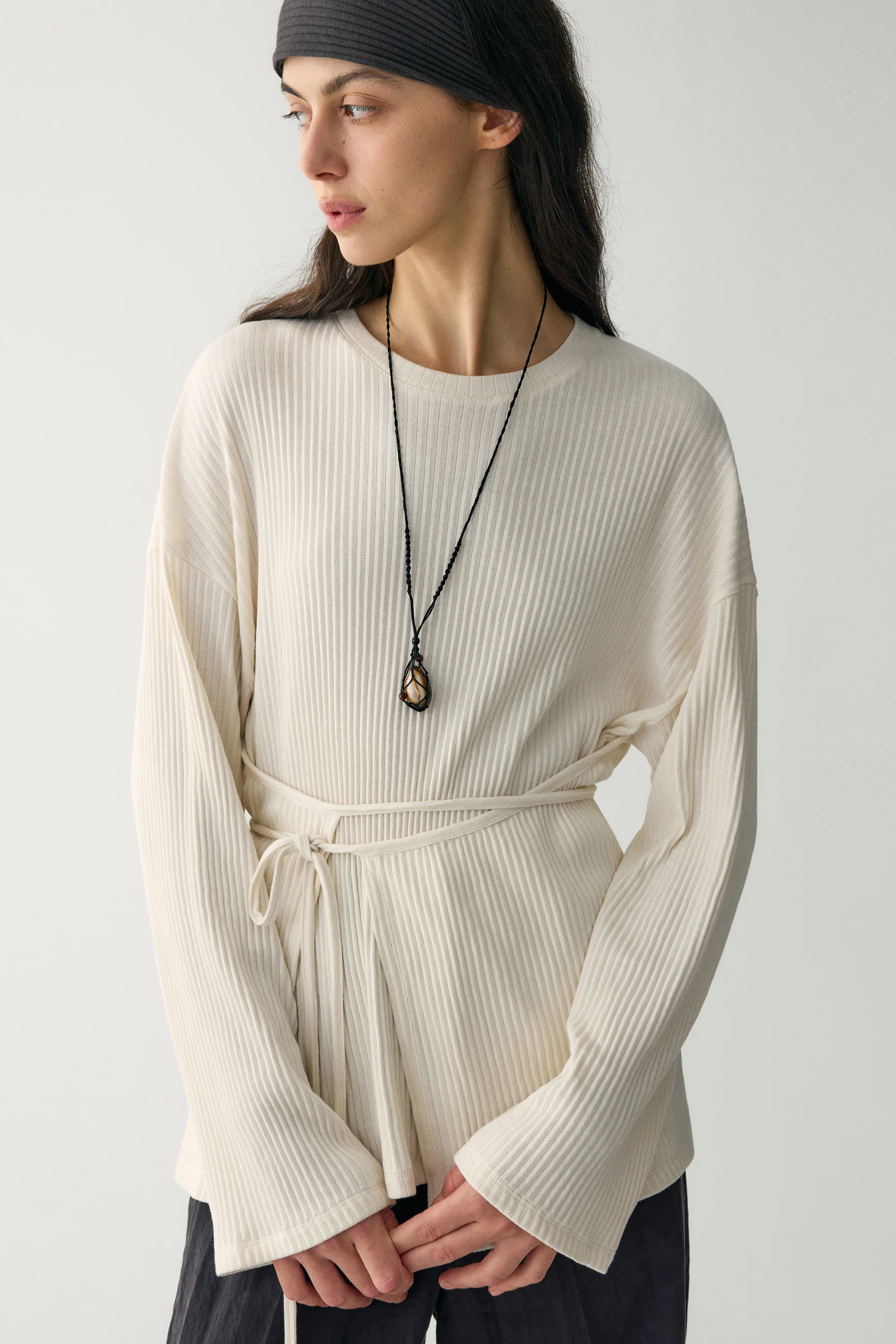 Organic Cotton Wrap Blouse - Image 17