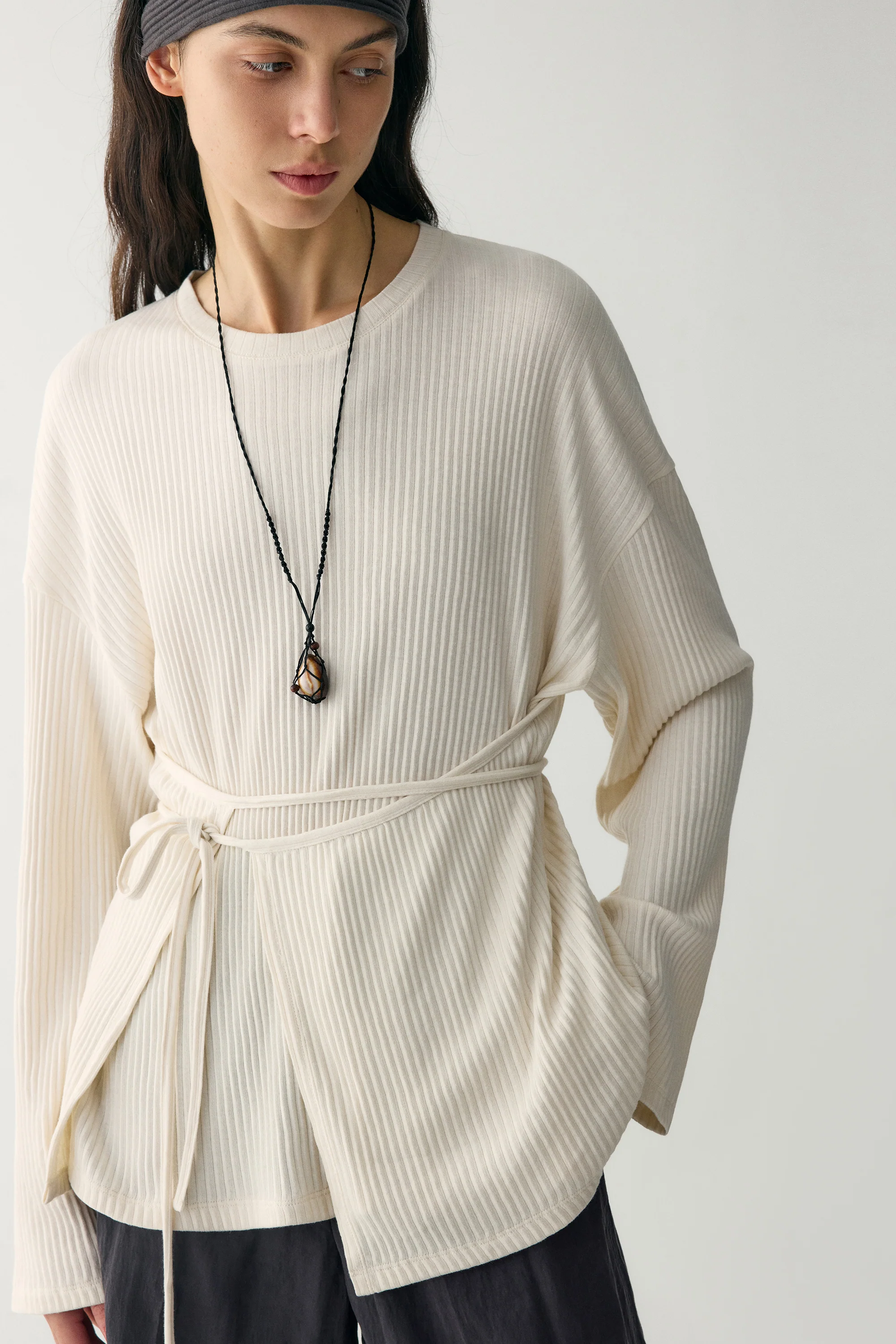 Organic Cotton Wrap Blouse - Image 18