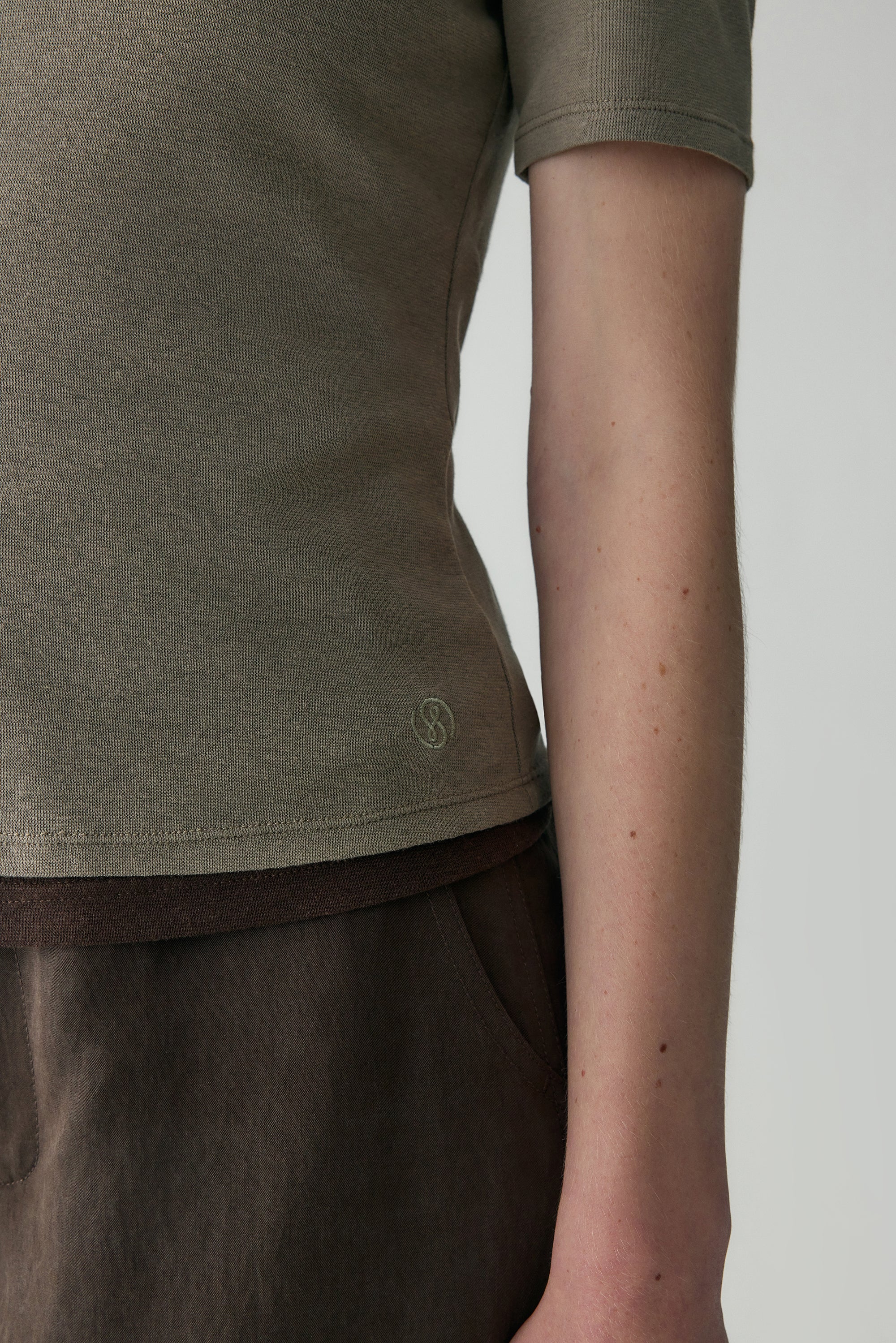 Square Neck Fitted T-shirt - Image 10