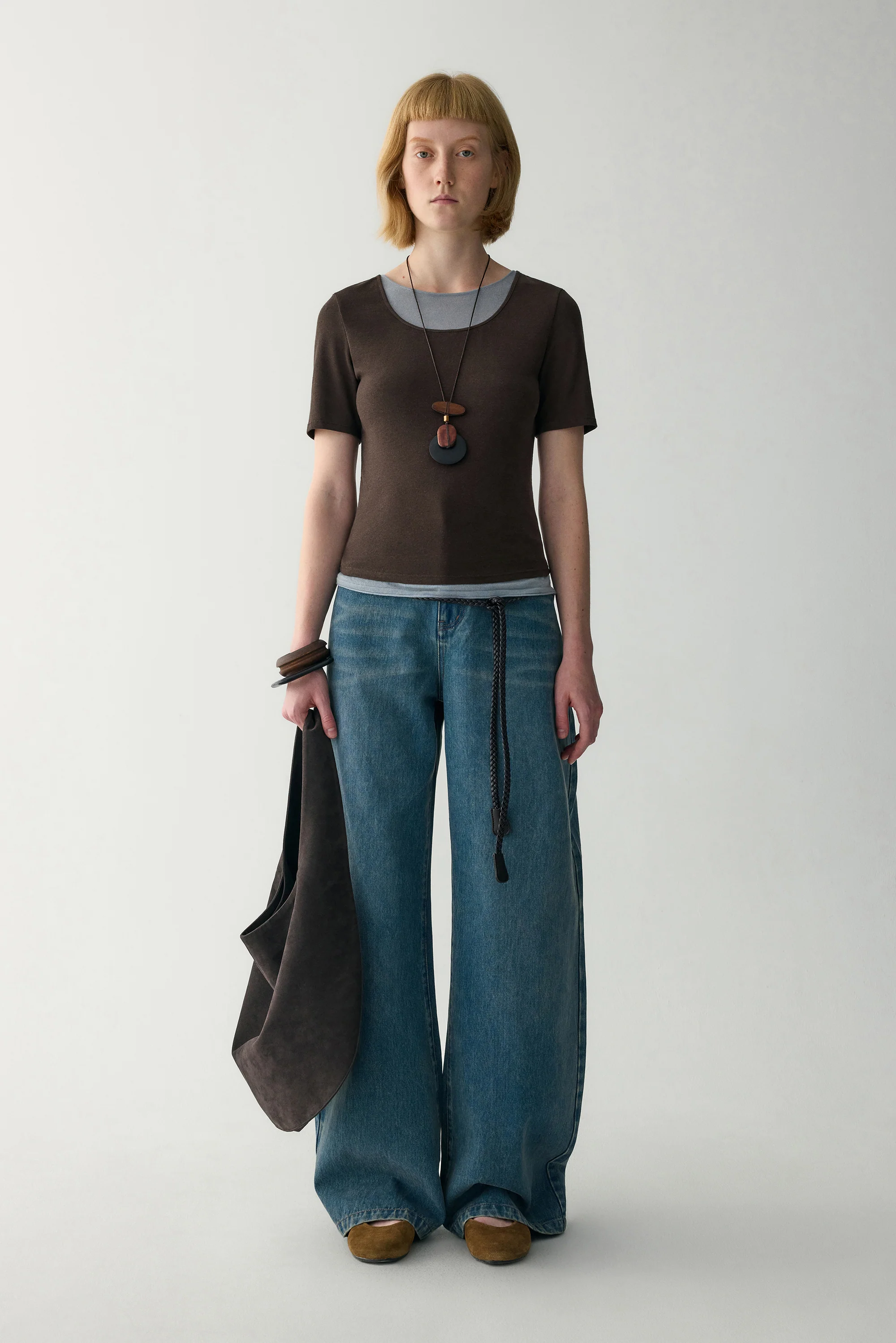 Square Neck Fitted T-shirt - Image 13