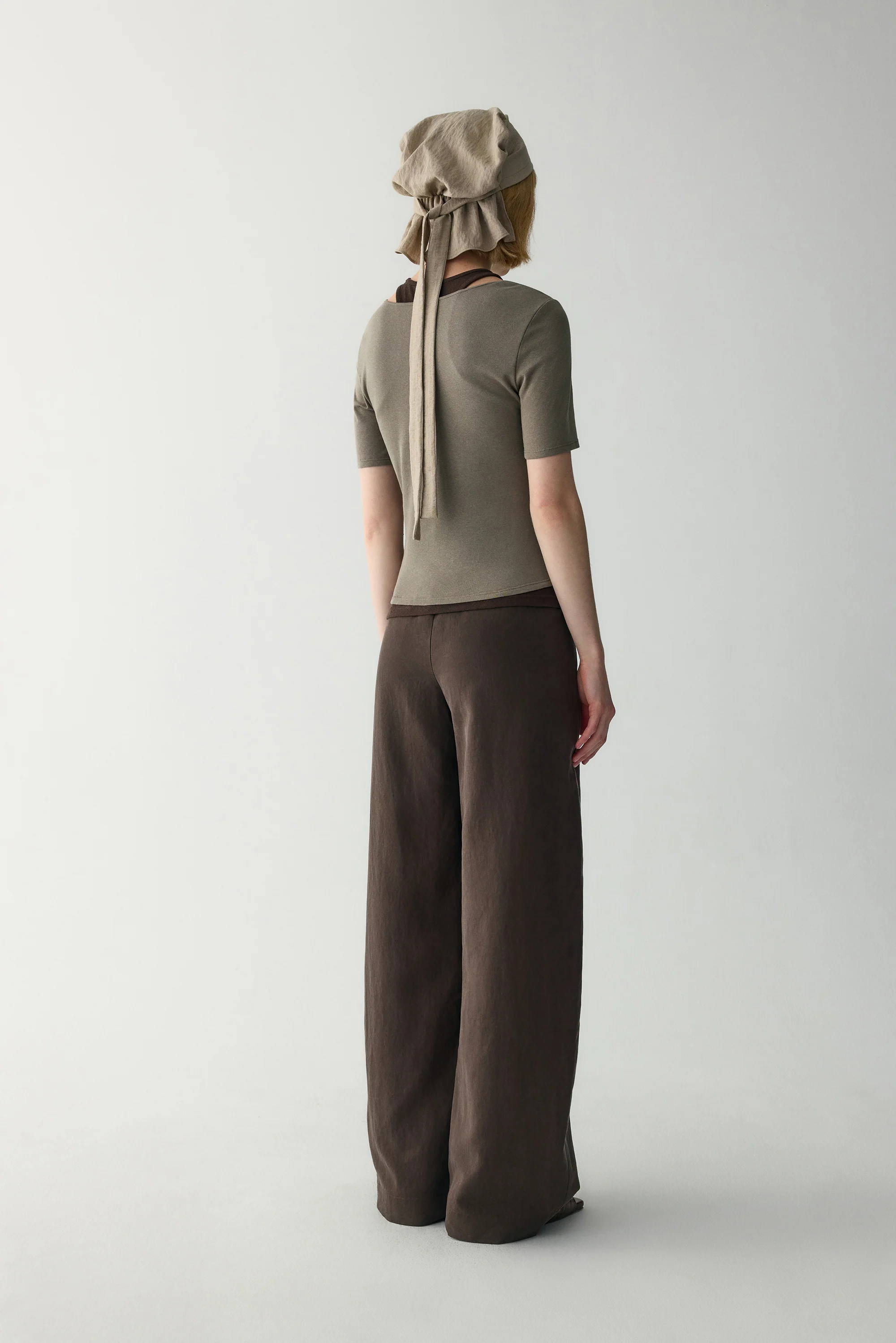 Square Neck Fitted T-shirt - Image 5
