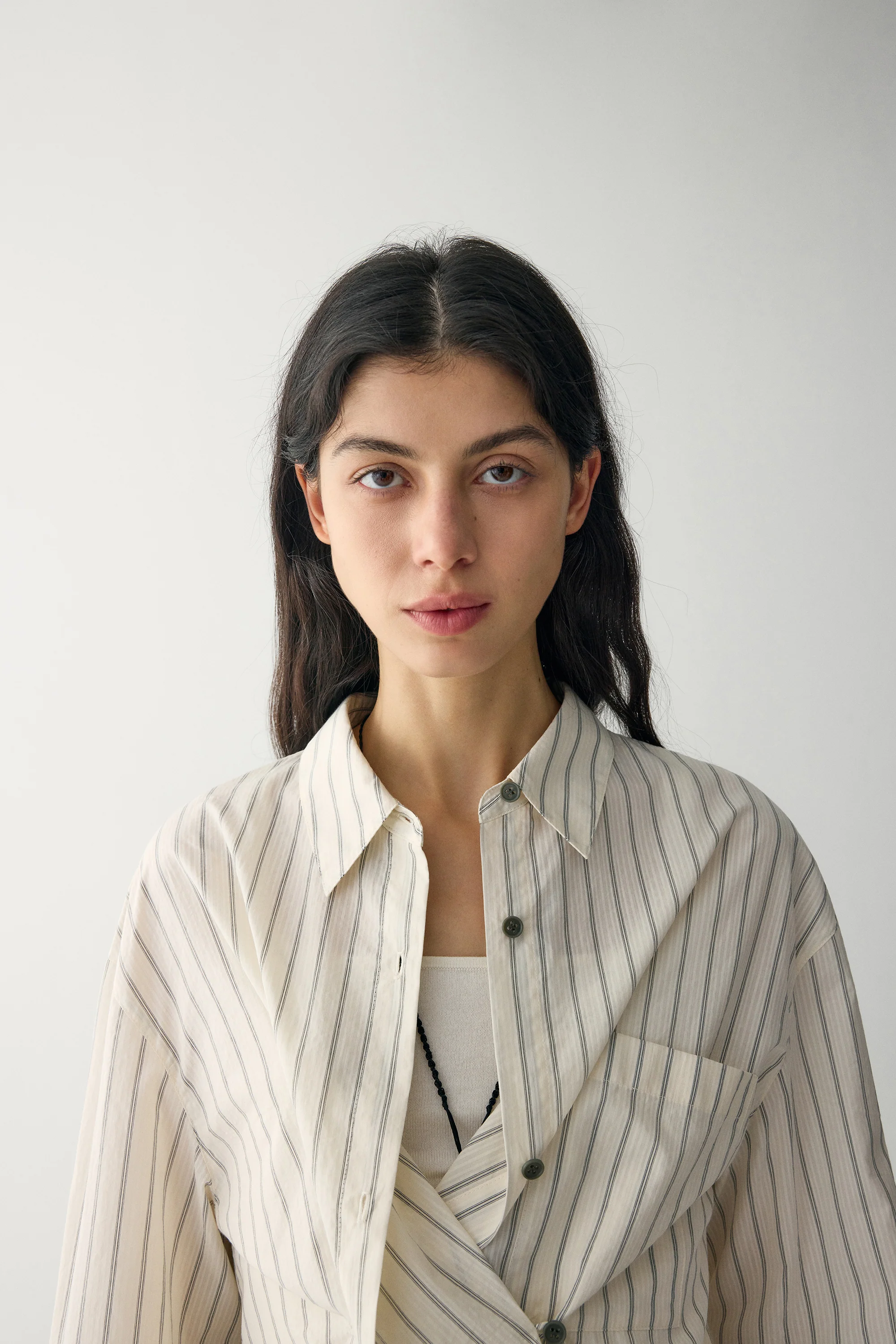 Striped Lyocell Blouse - Image 11