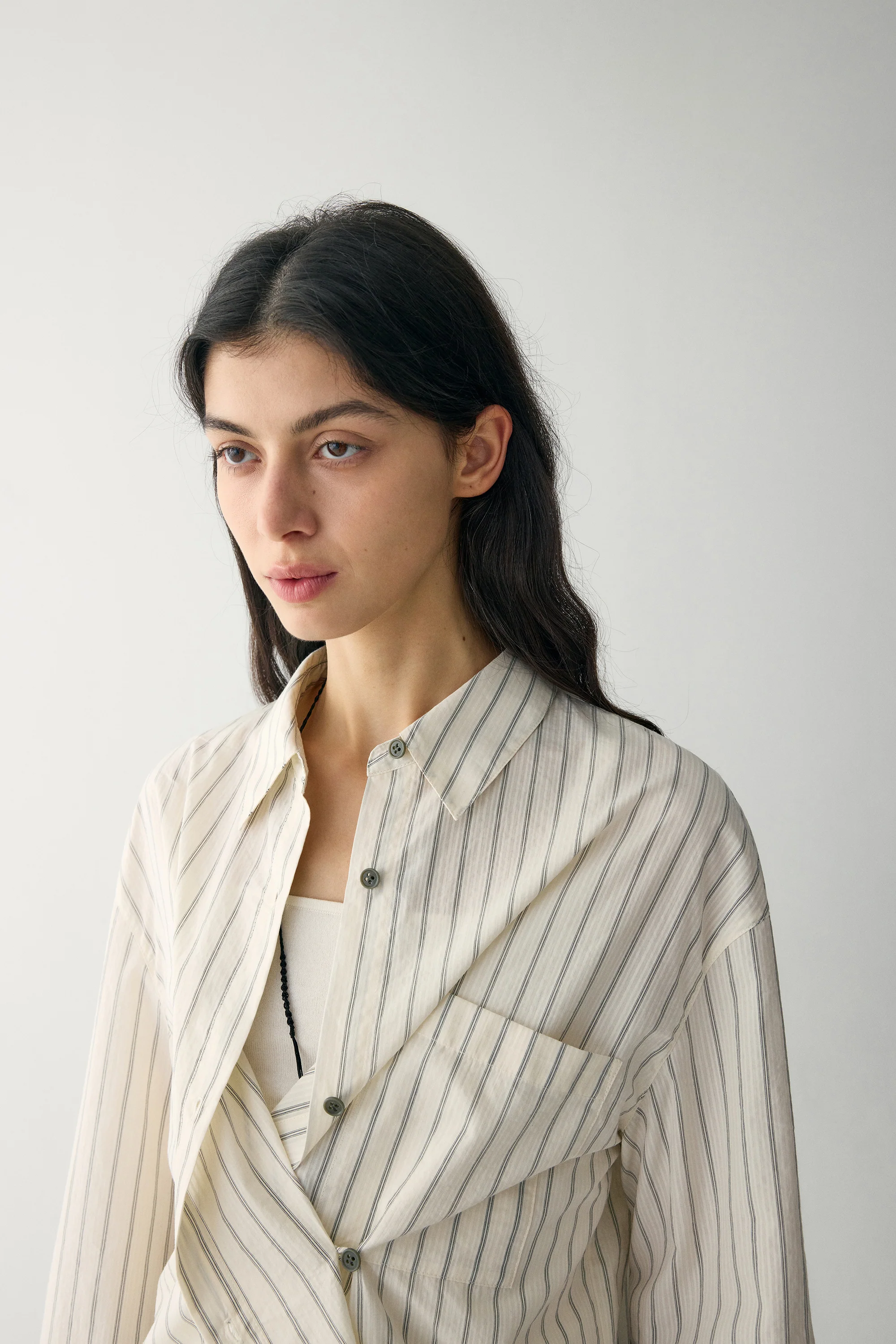 Striped Lyocell Blouse - Image 12