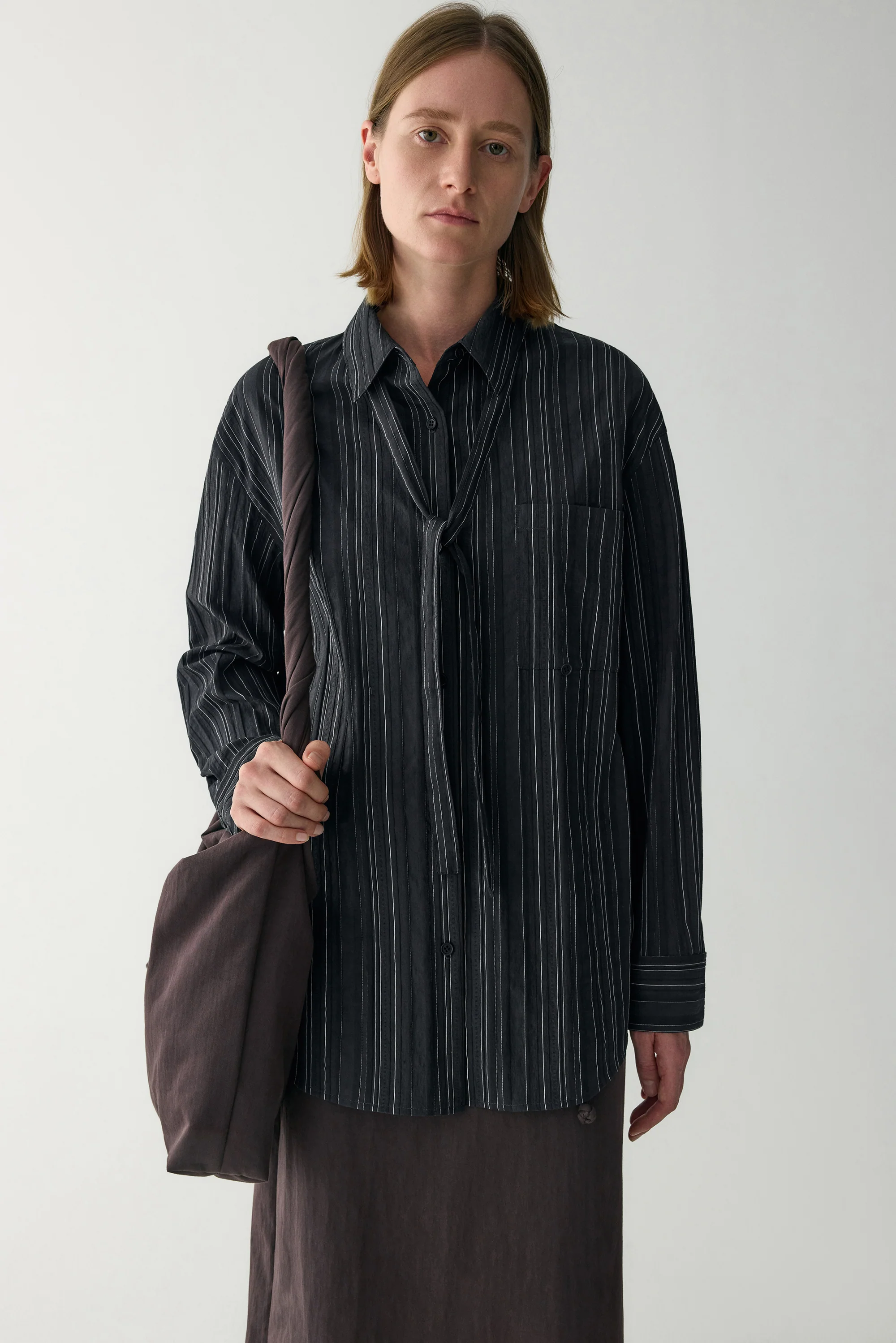 Striped Lyocell Blouse - Image 20