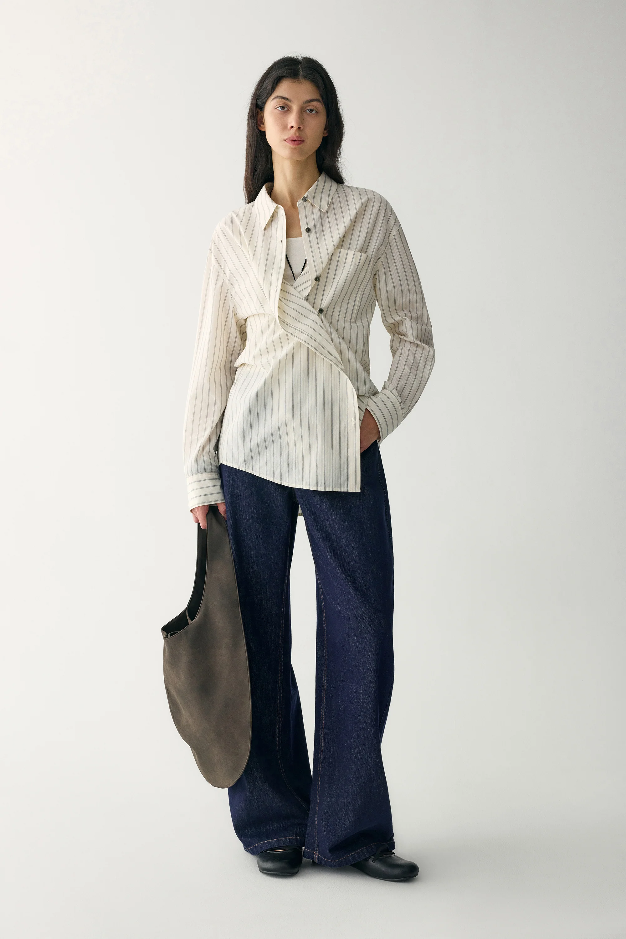 Striped Lyocell Blouse - Image 6