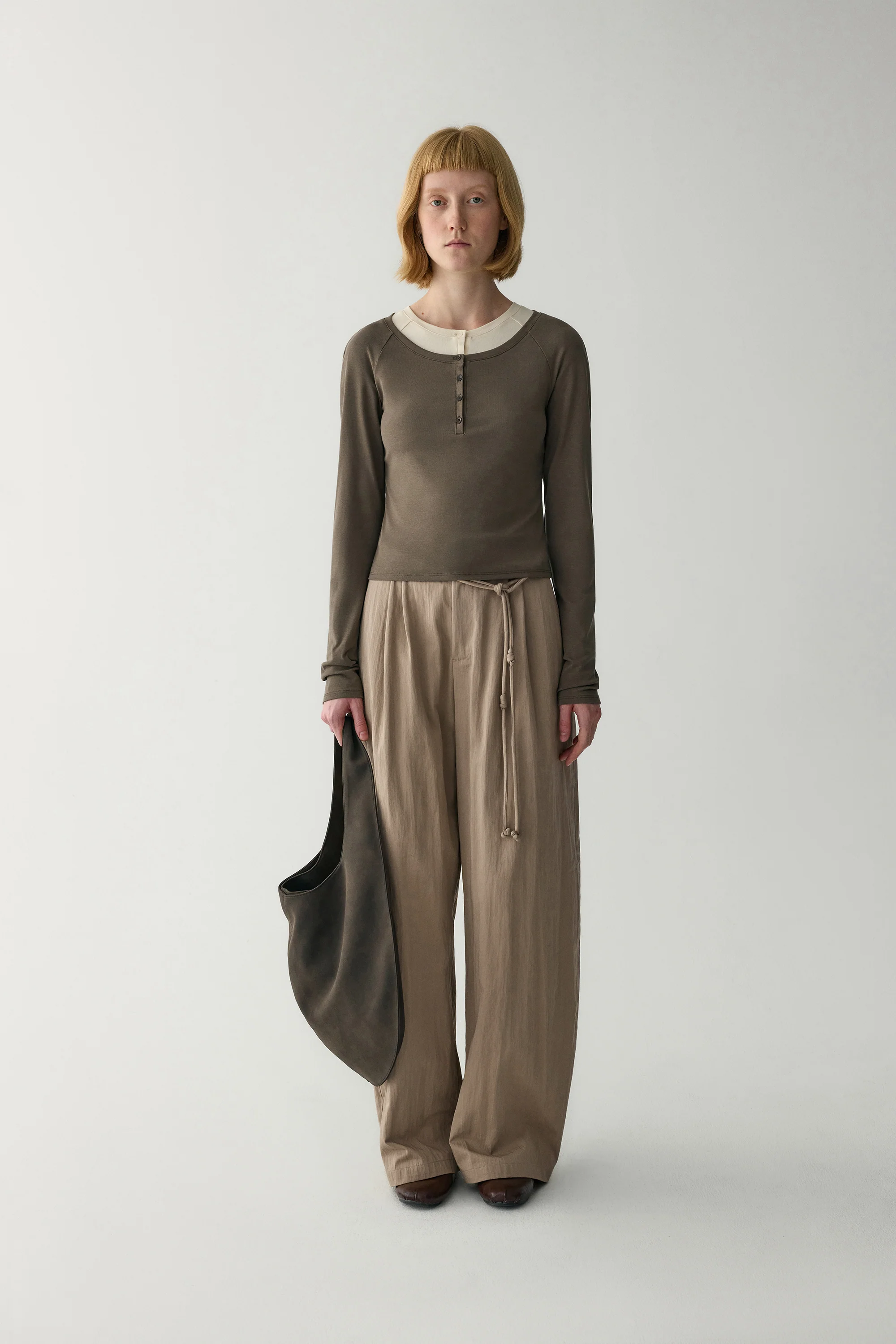Henley Ribbed Long Sleeve T-shirt - Image 10