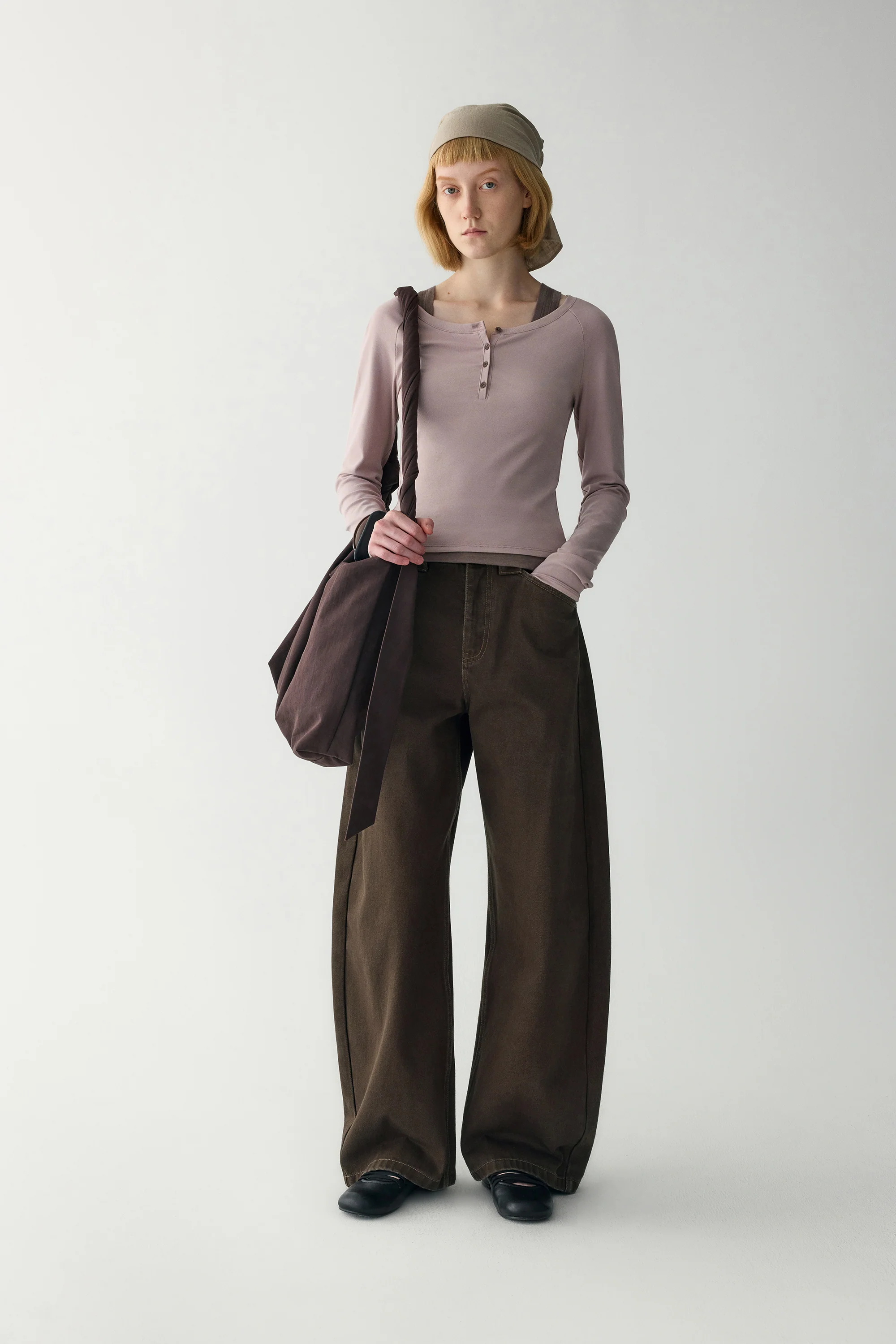 Henley Ribbed Long Sleeve T-shirt - Image 6