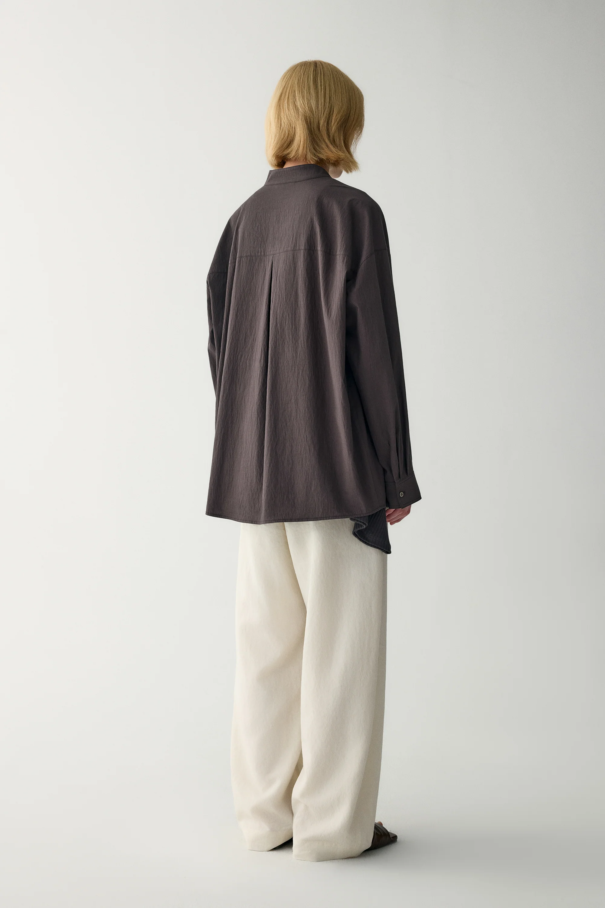 Pleated Plastron Blouse - Image 15
