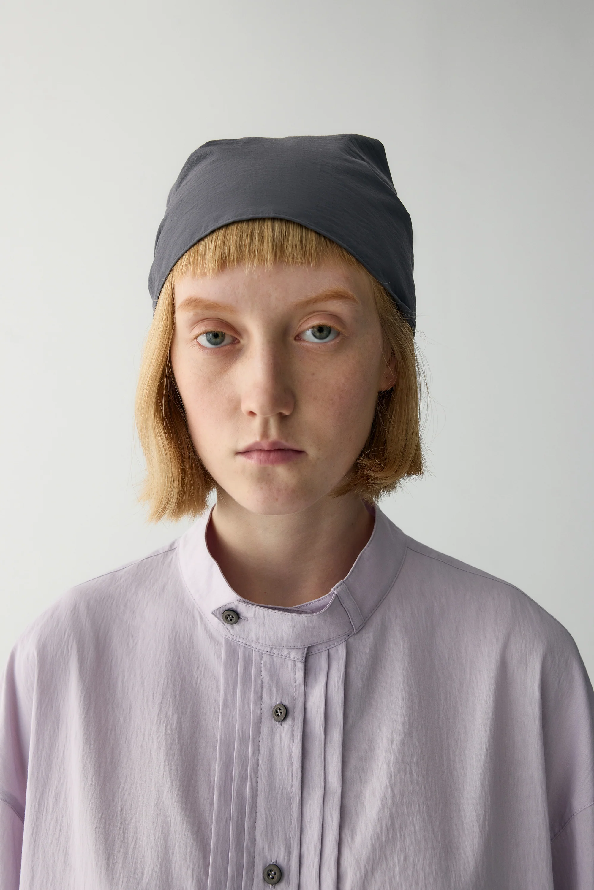 Pleated Plastron Blouse - Image 7