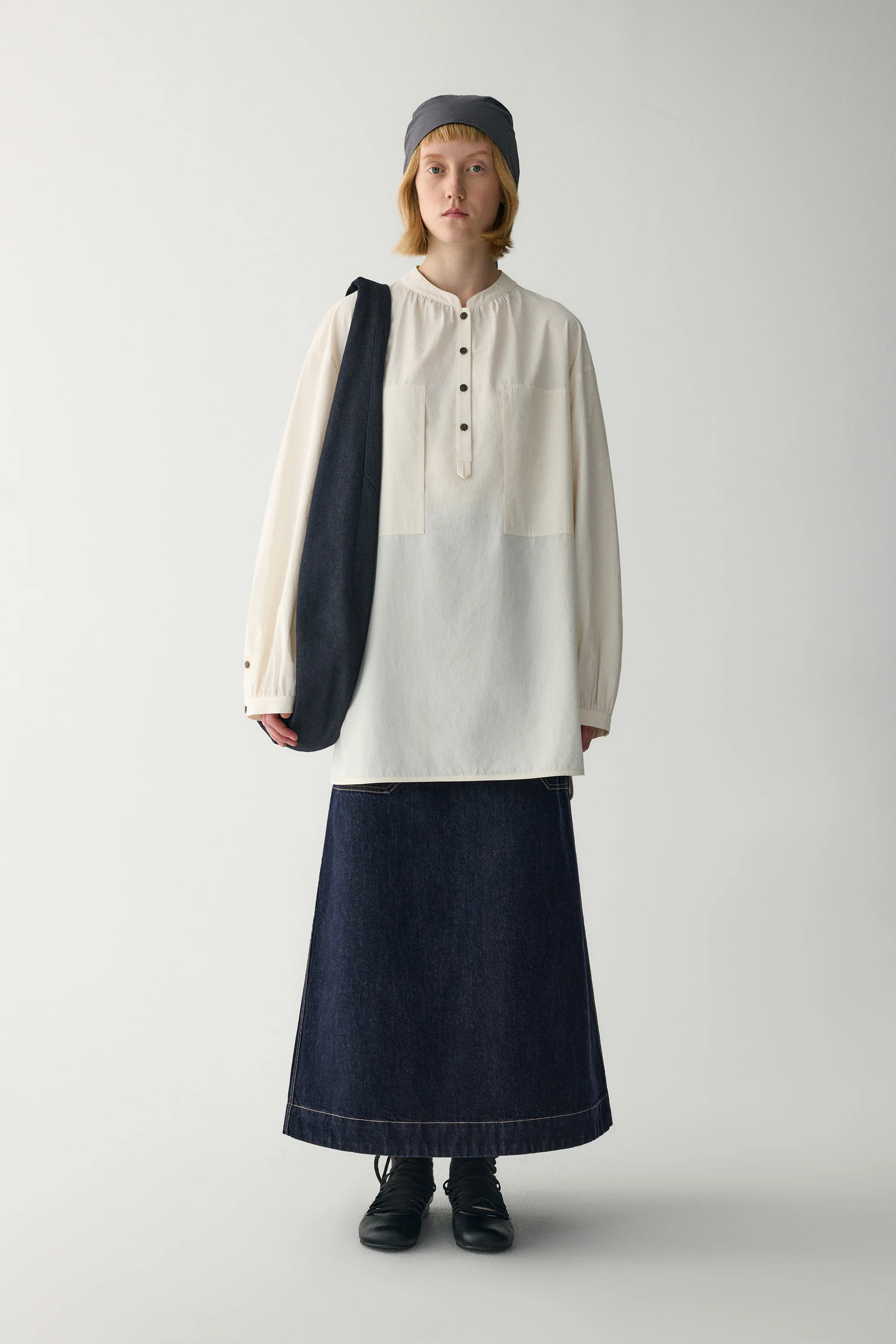 Silk-cotton Loose-fit Blouse - Image 13