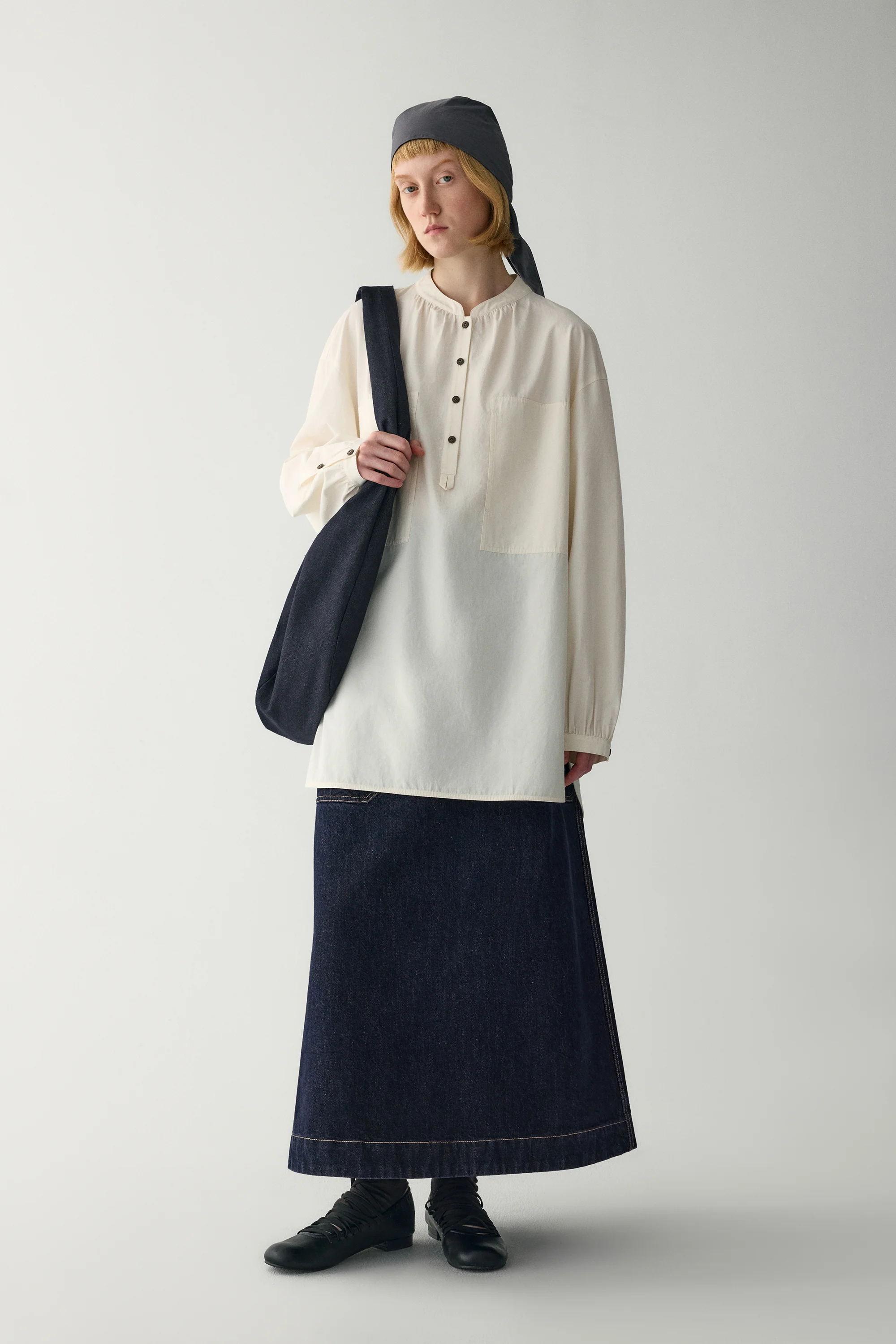 Silk-cotton Loose-fit Blouse - Image 14