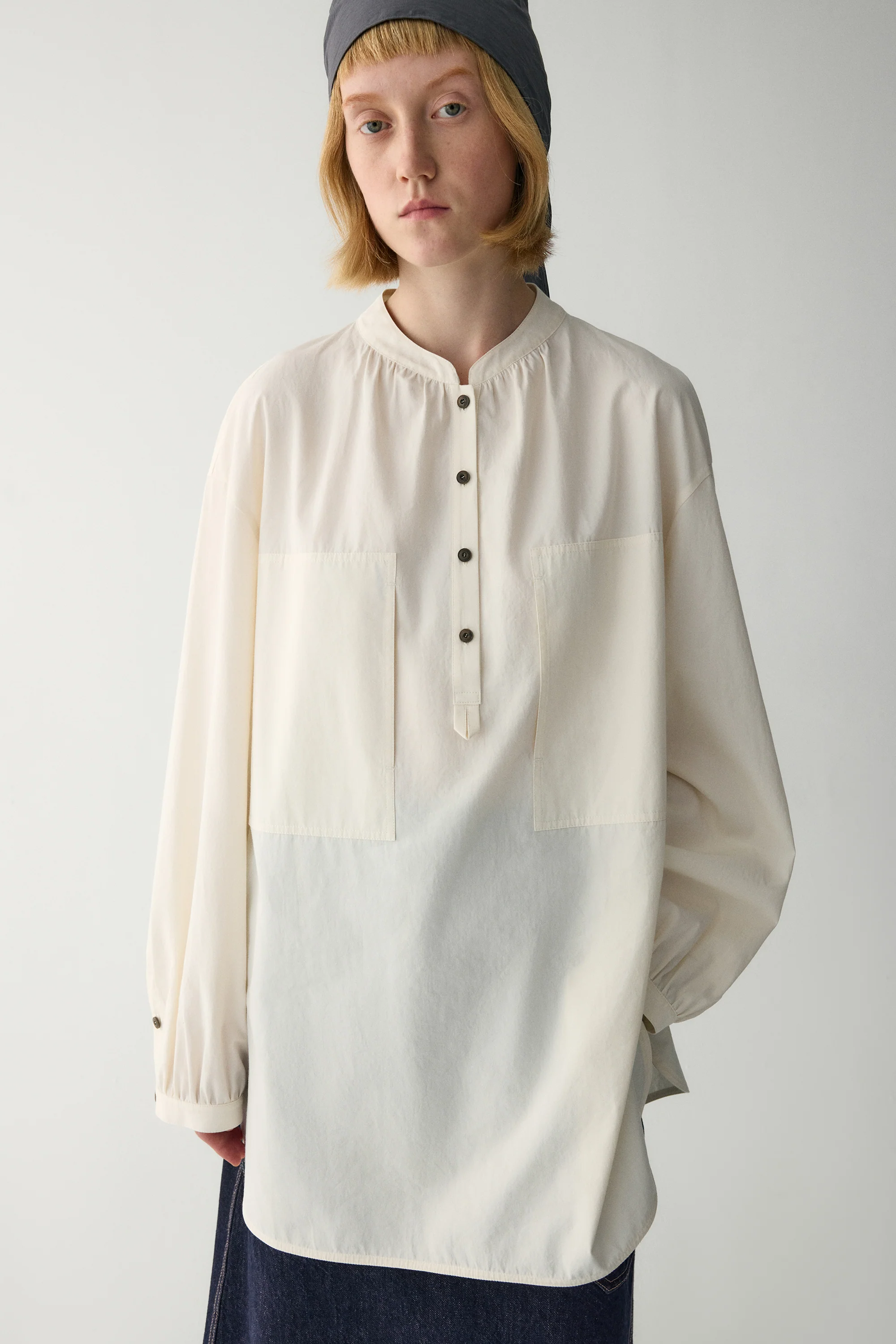 Silk-cotton Loose-fit Blouse - Image 18