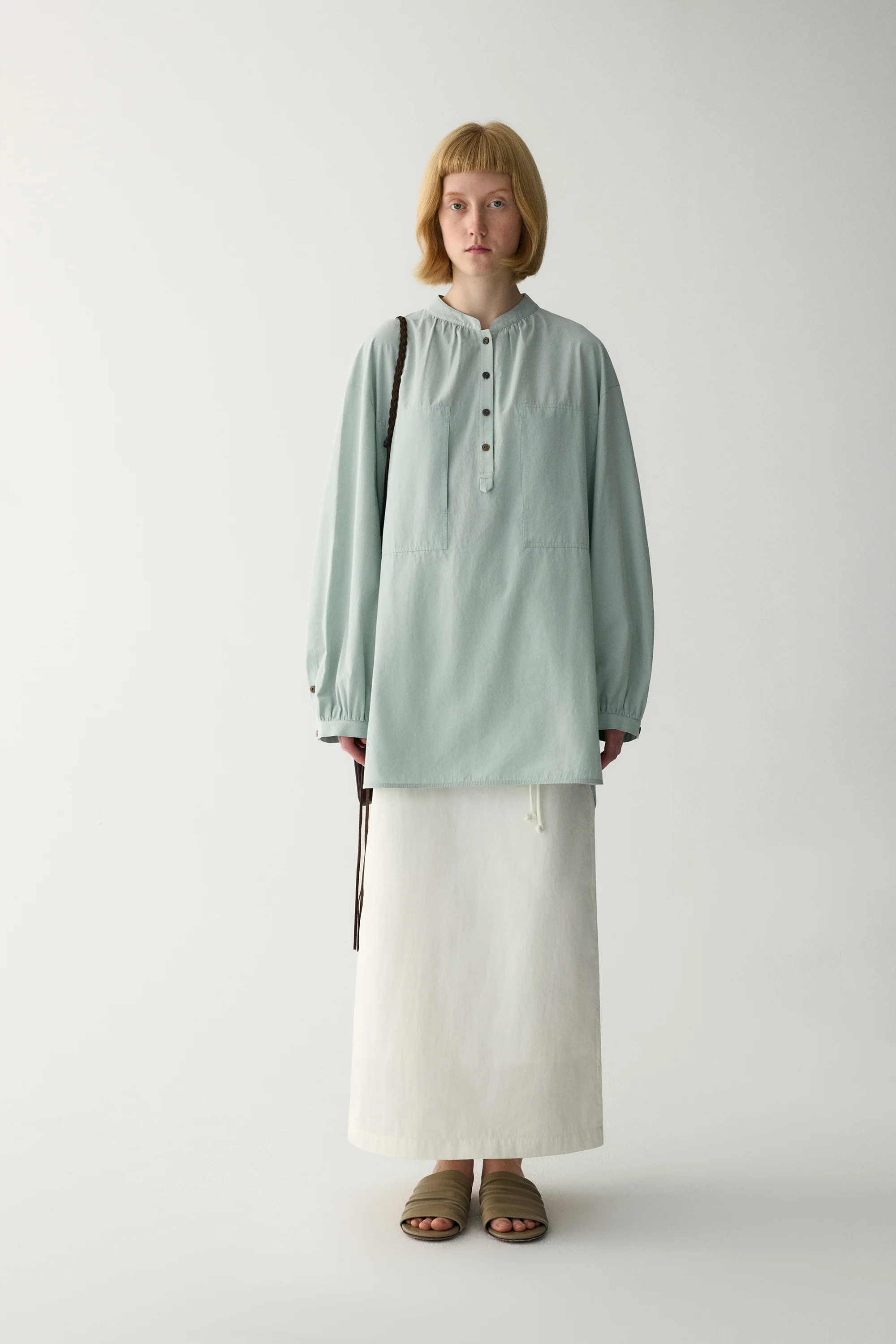 Silk-cotton Loose-fit Blouse - Image 3
