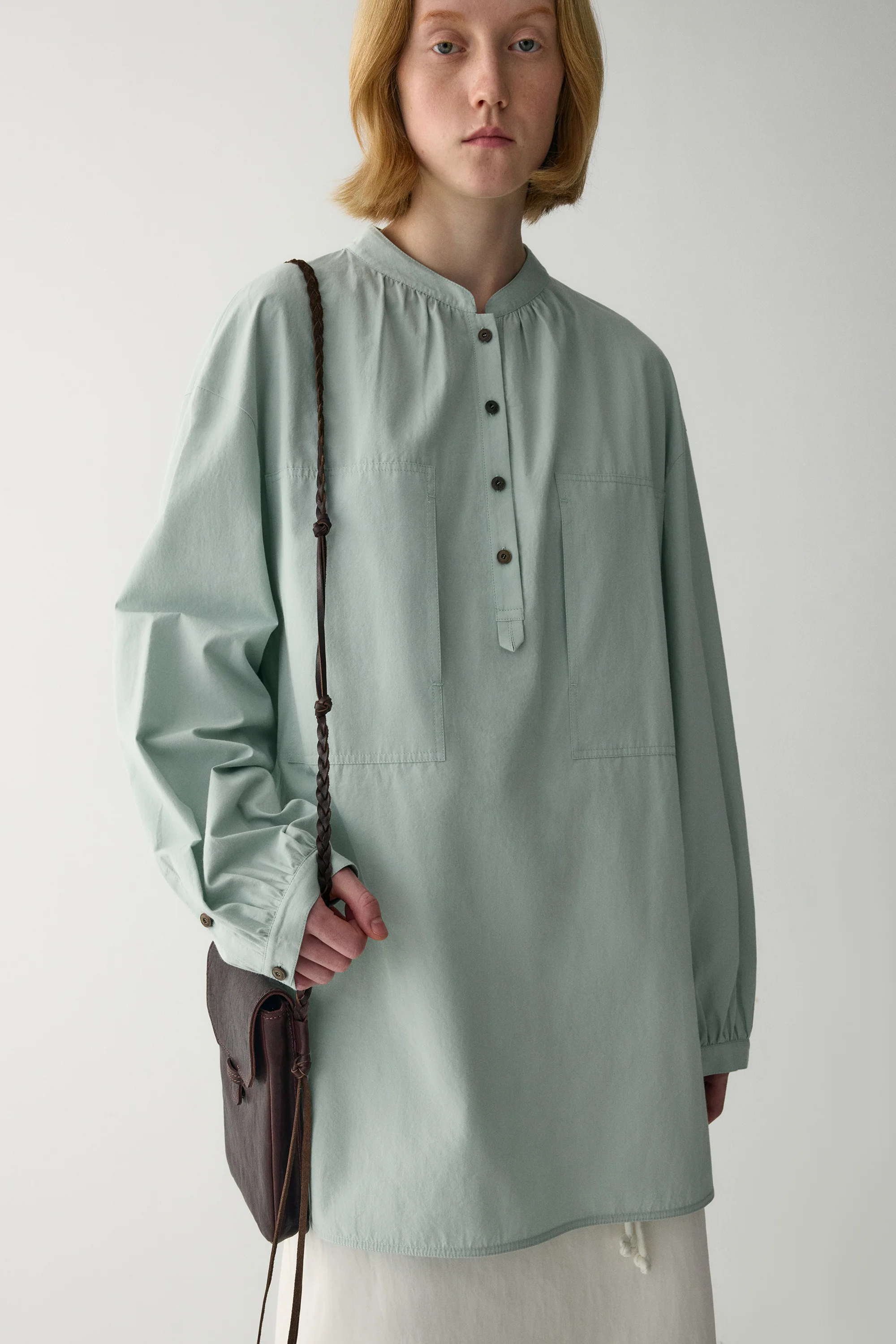 Silk-cotton Loose-fit Blouse - Image 5
