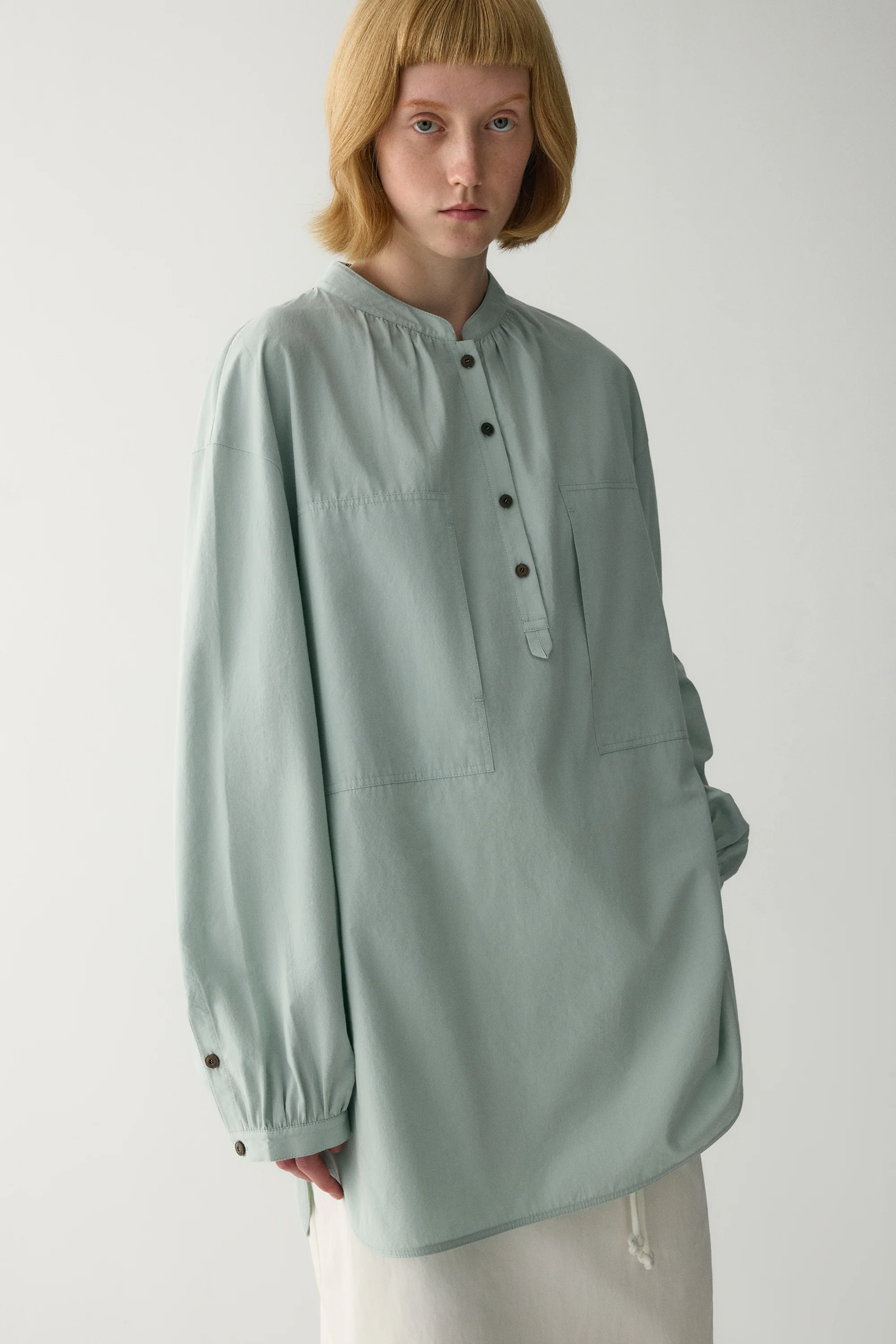 Silk-cotton Loose-fit Blouse - Image 6