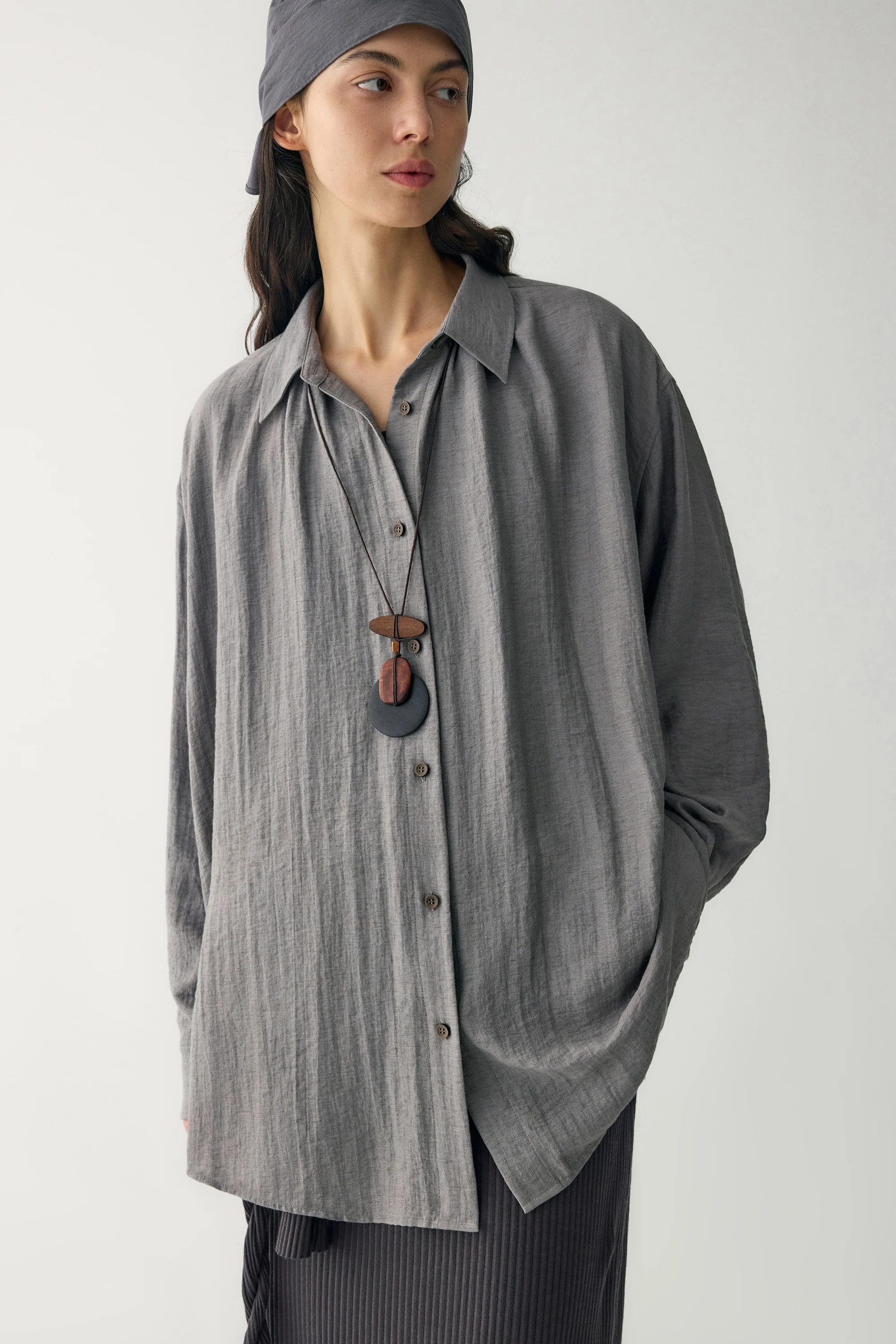 Linen Loose-fit Blouse - Image 16