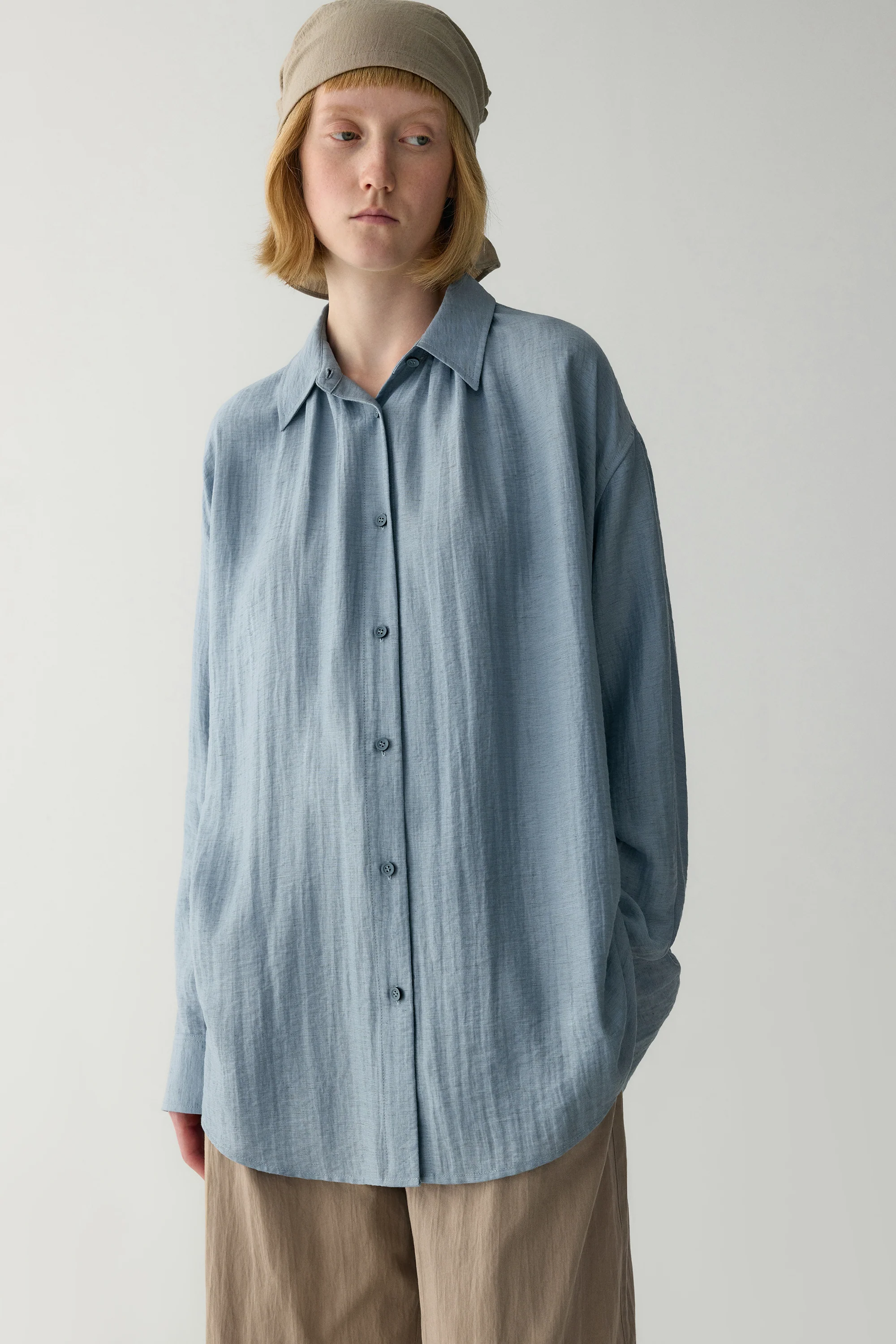 Linen Loose-fit Blouse - Image 5