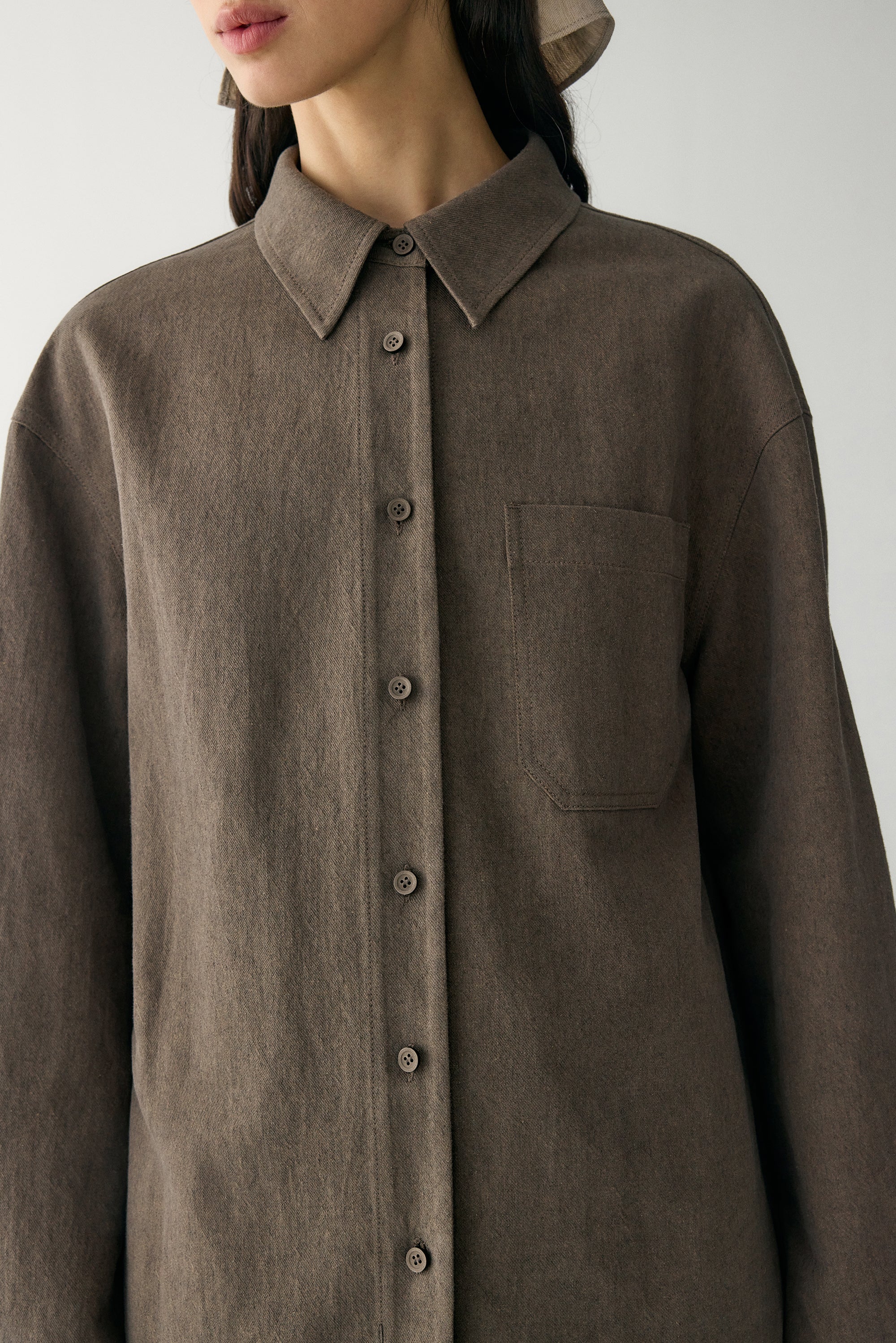 Cotton-linen Denim Shirt - Image 20