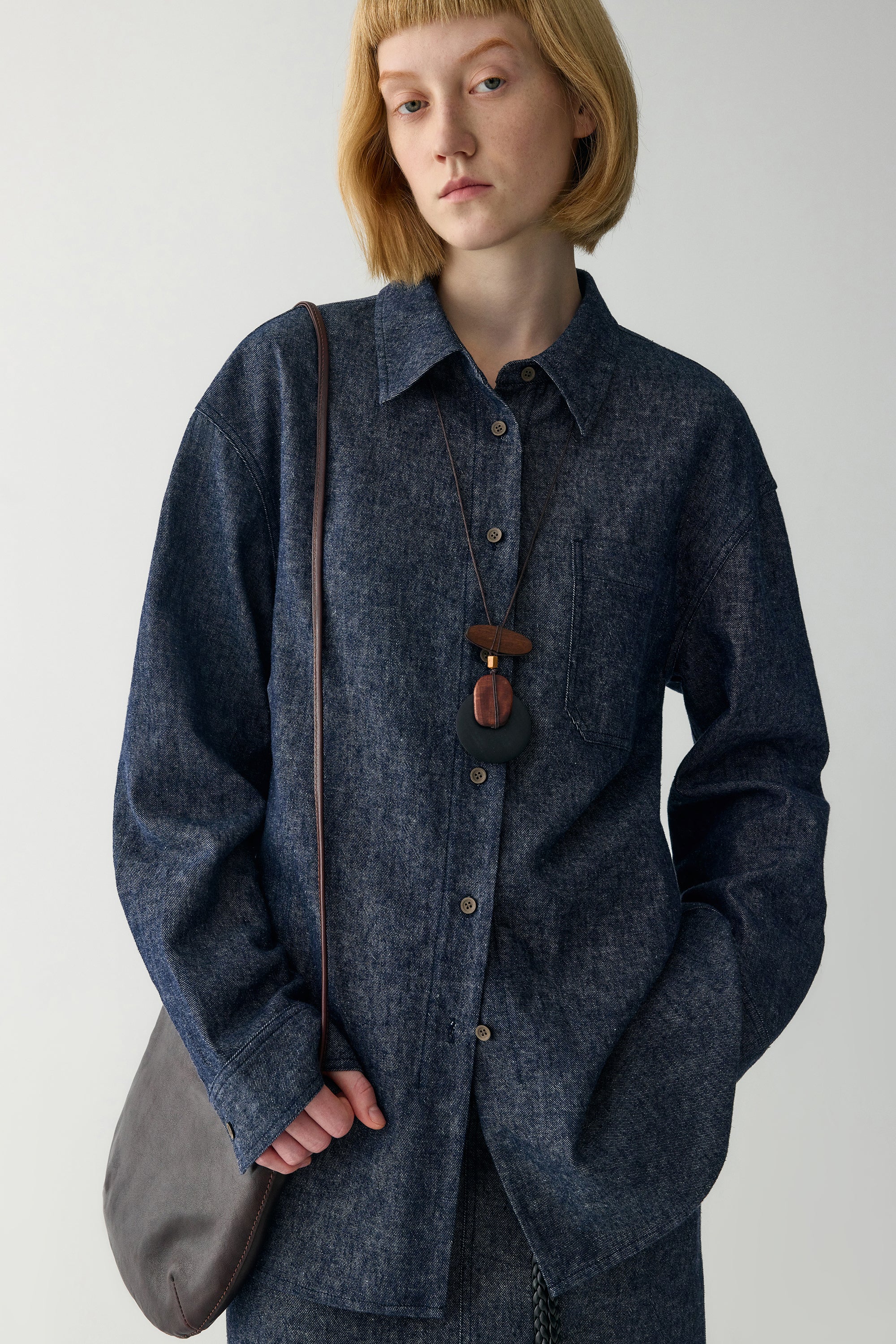 Cotton-linen Denim Shirt - Image 6