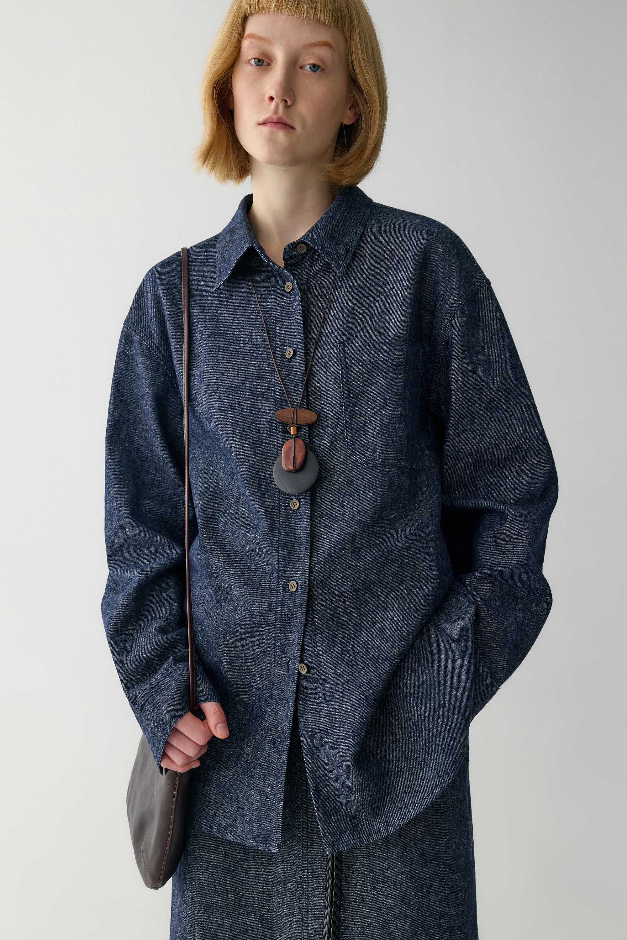 Cotton-linen Denim Shirt - Image 7