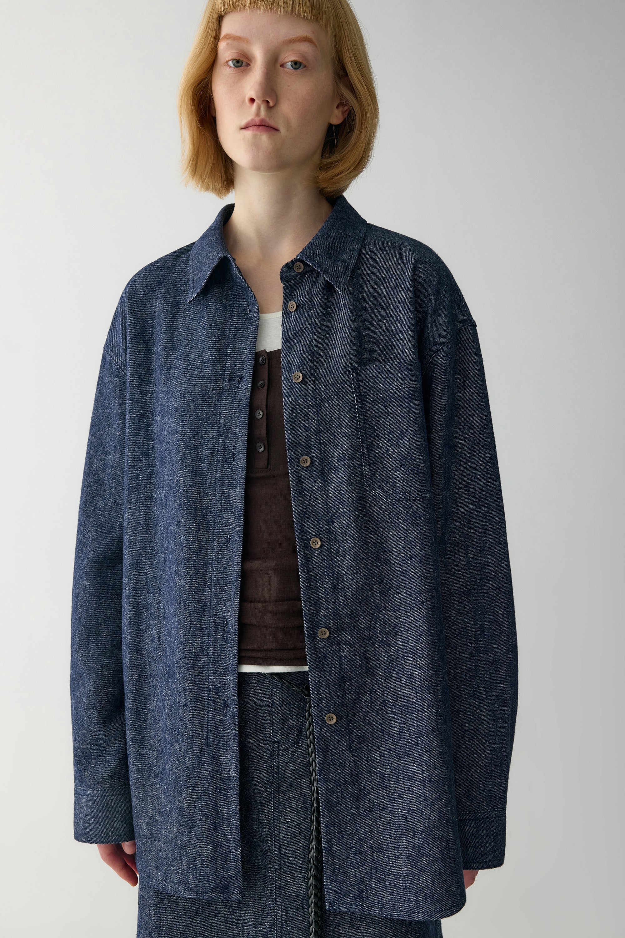 Cotton-linen Denim Shirt - Image 9