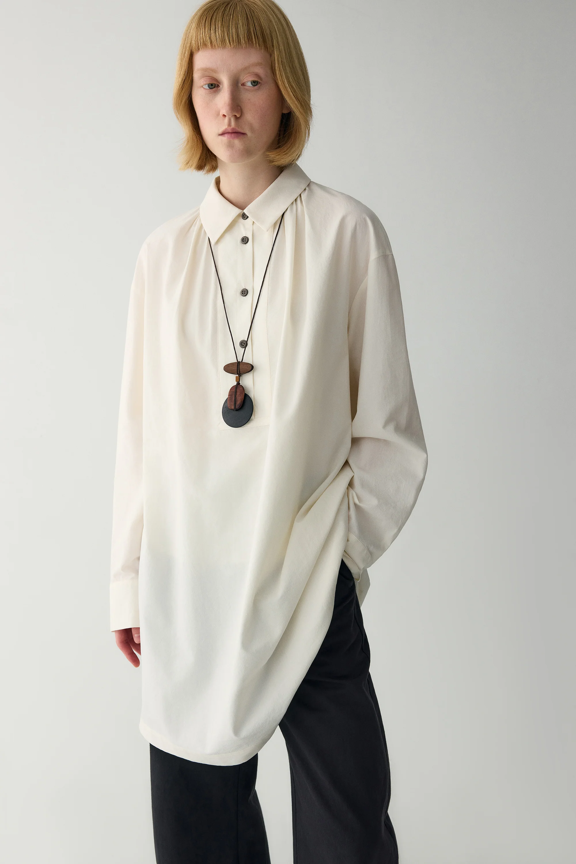 Cotton-silk Retro Blouse - Image 9