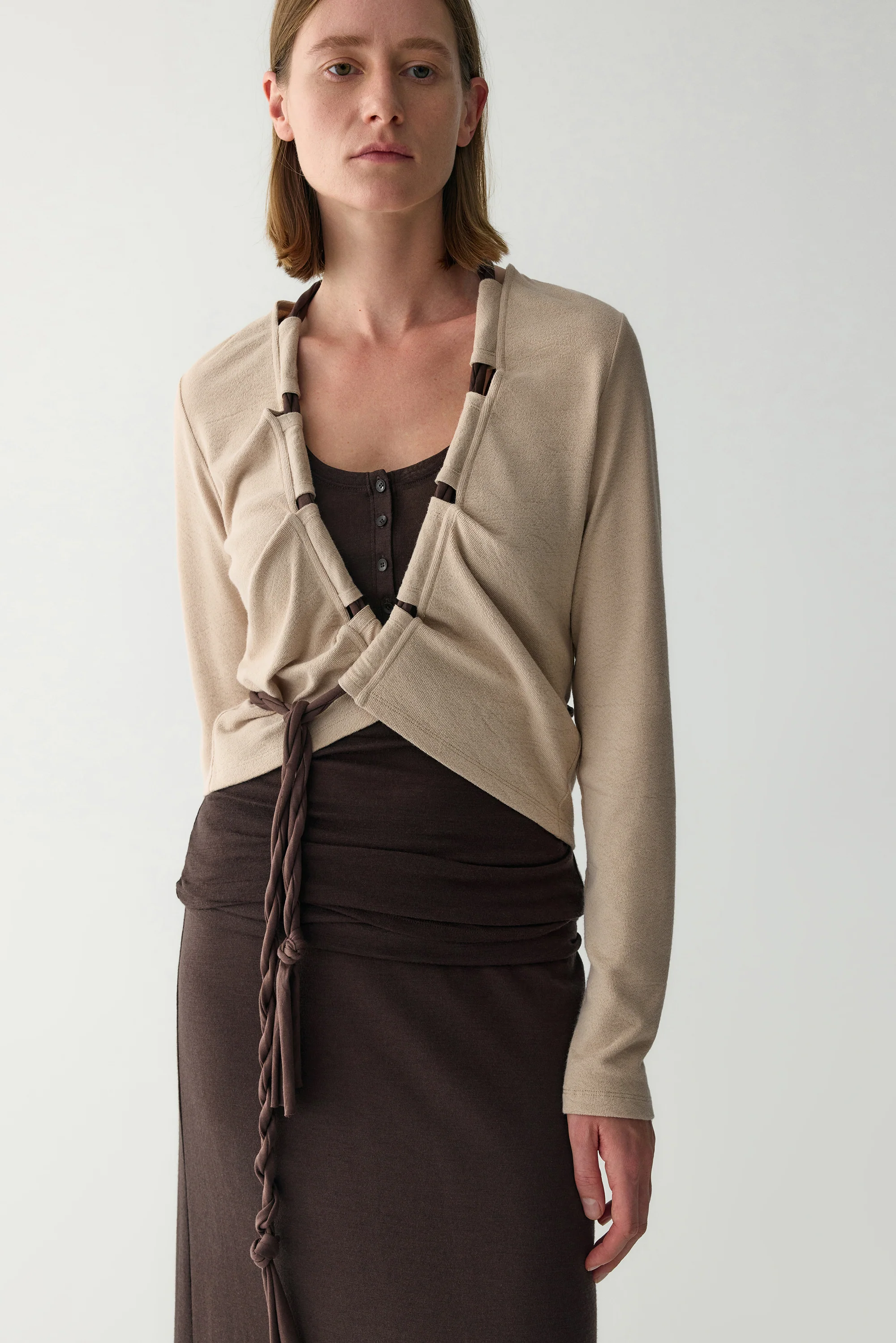 Wrap knotted Cardigan - Image 6