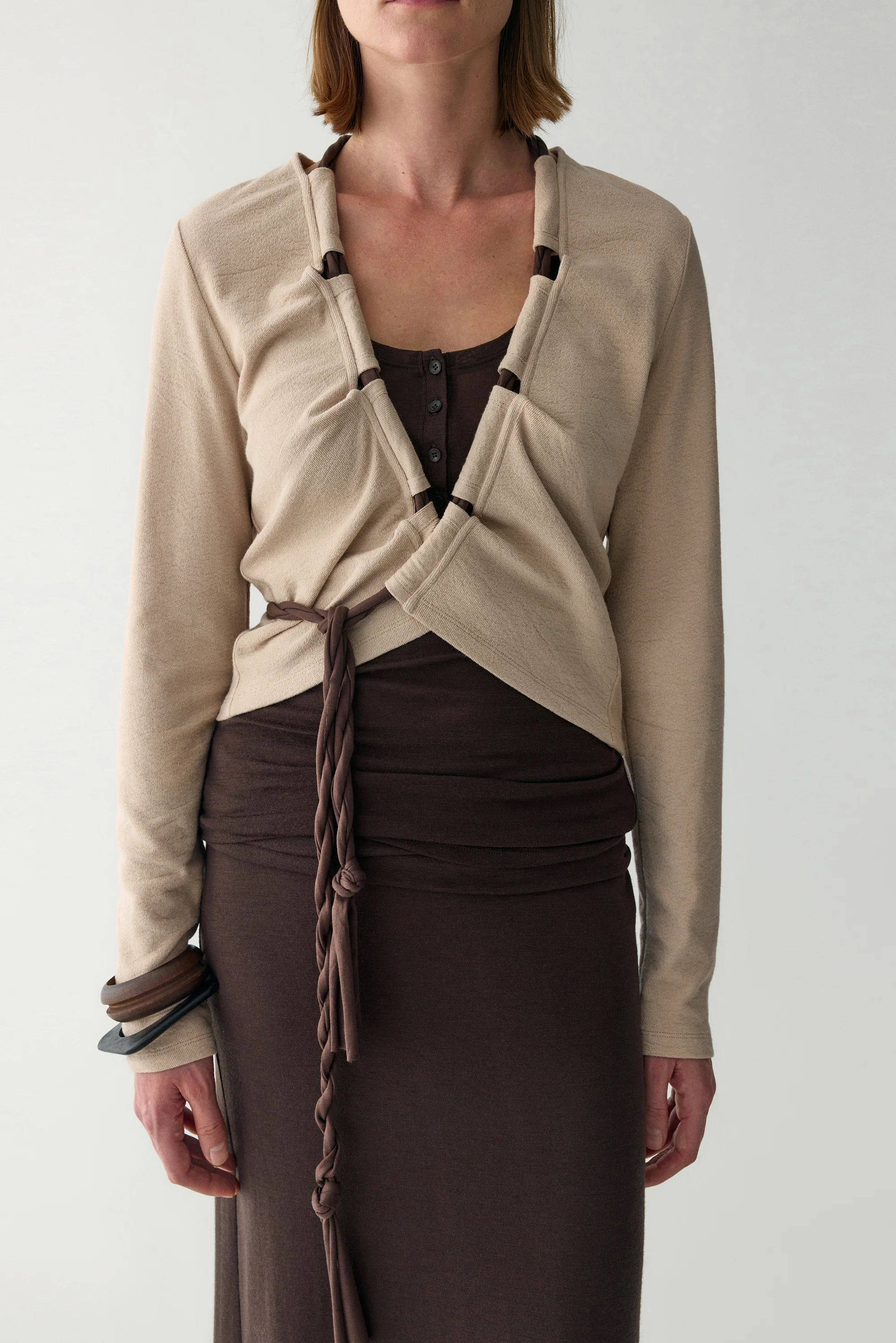 Wrap knotted Cardigan - Image 8