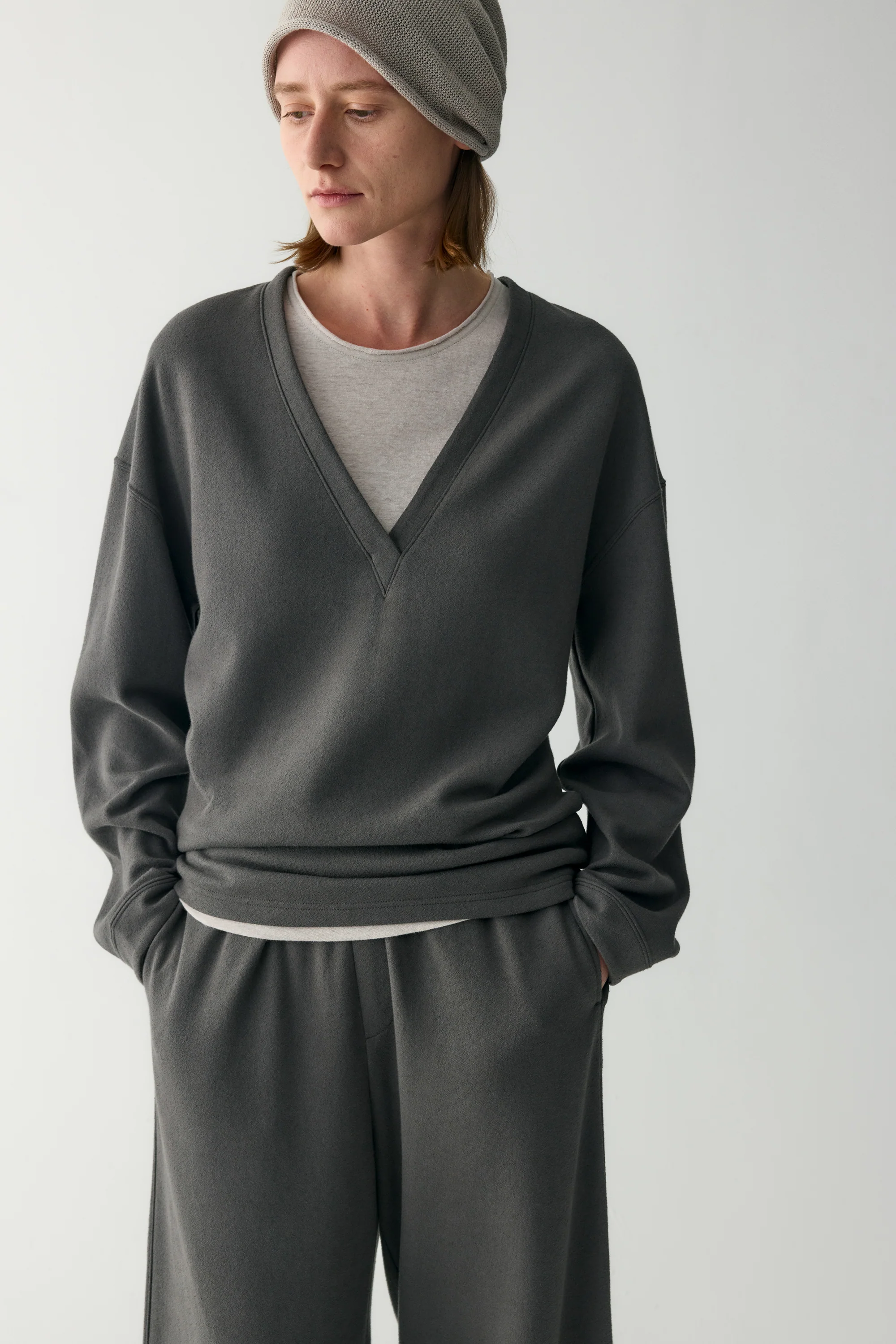 Cotton V-neck Pullover - Image 6