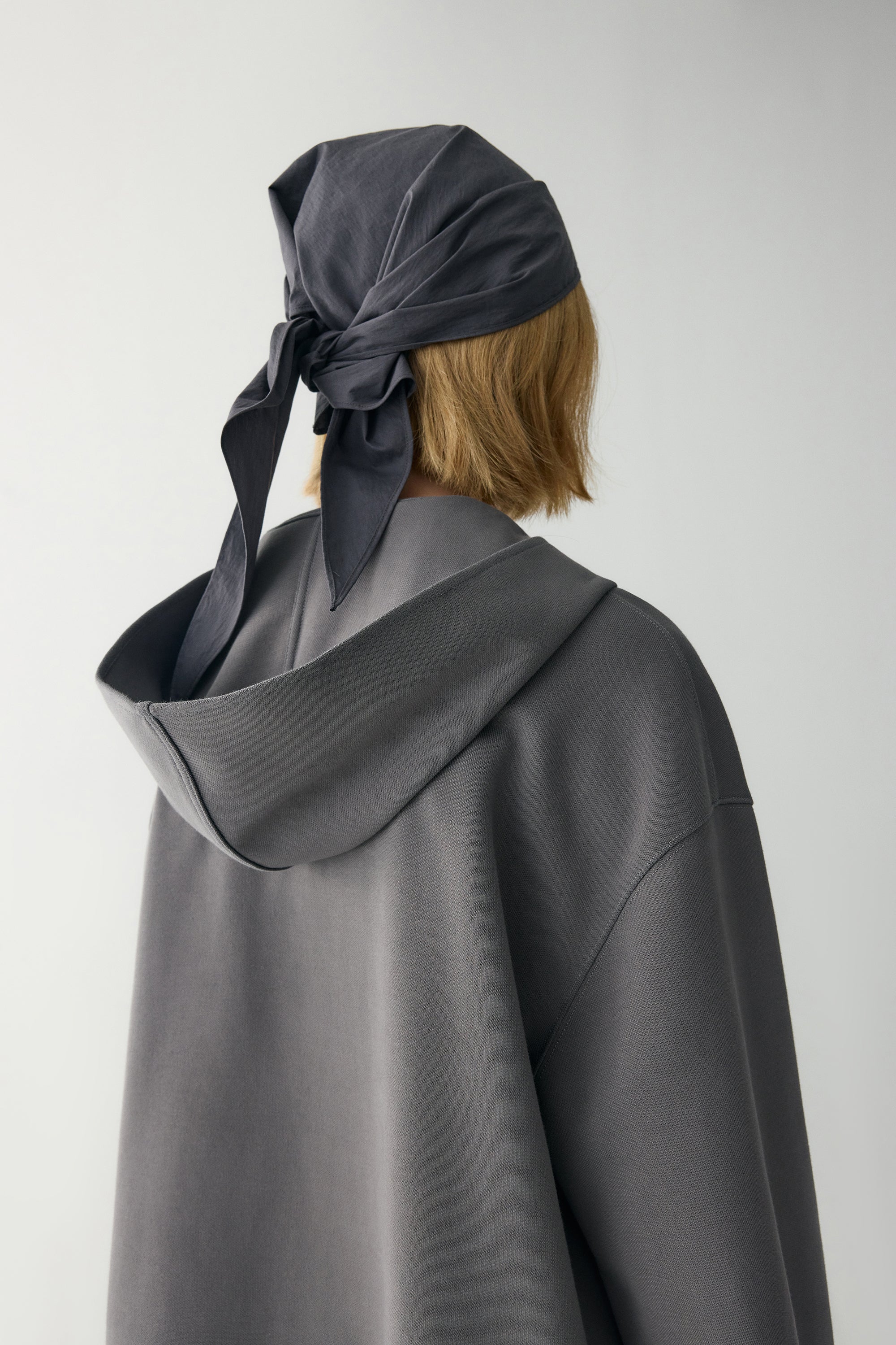 Two-way Collar Cotton Hoodie - Image 13