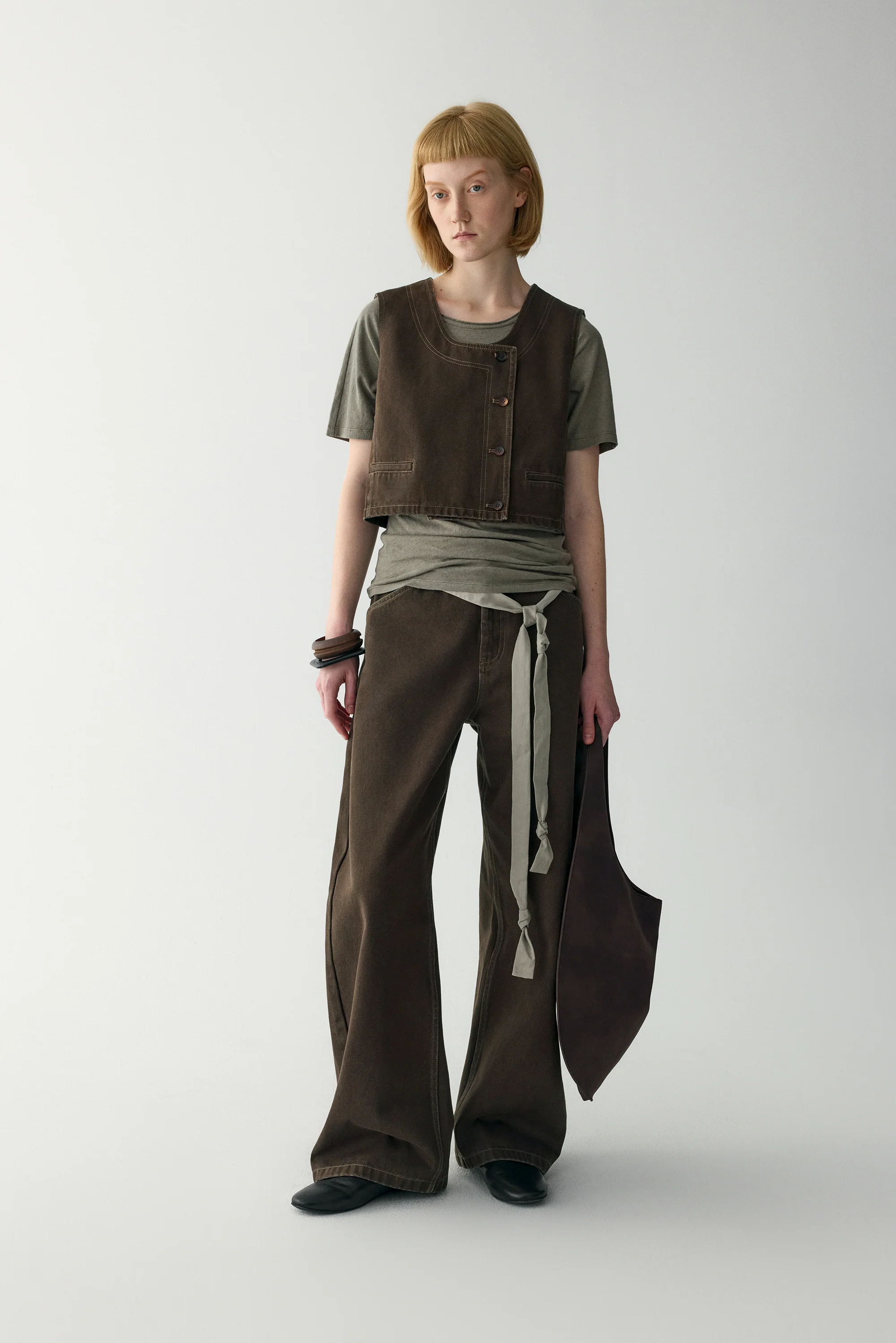 U-neck Denim Vest - Image 16