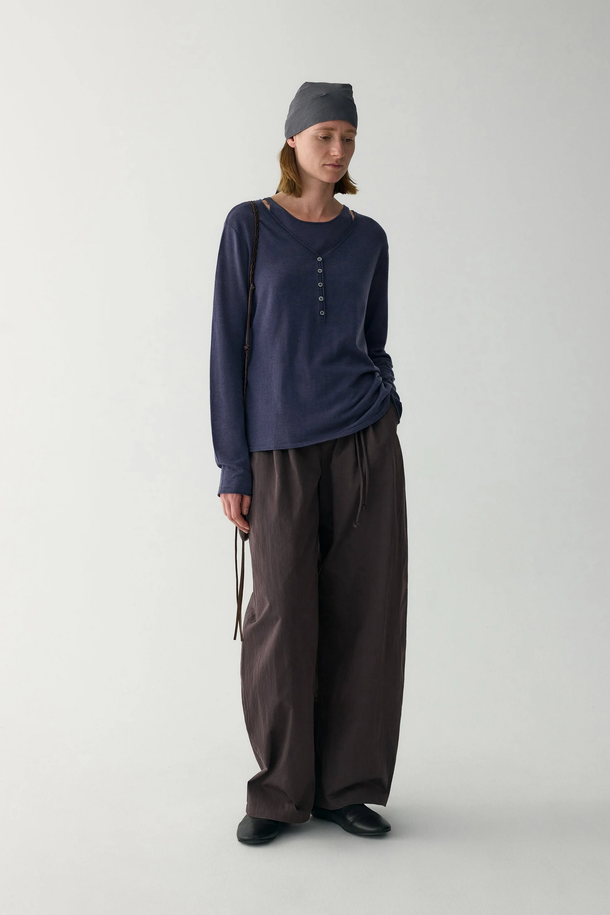 Water-soluble Wool Henley Top - Image 12