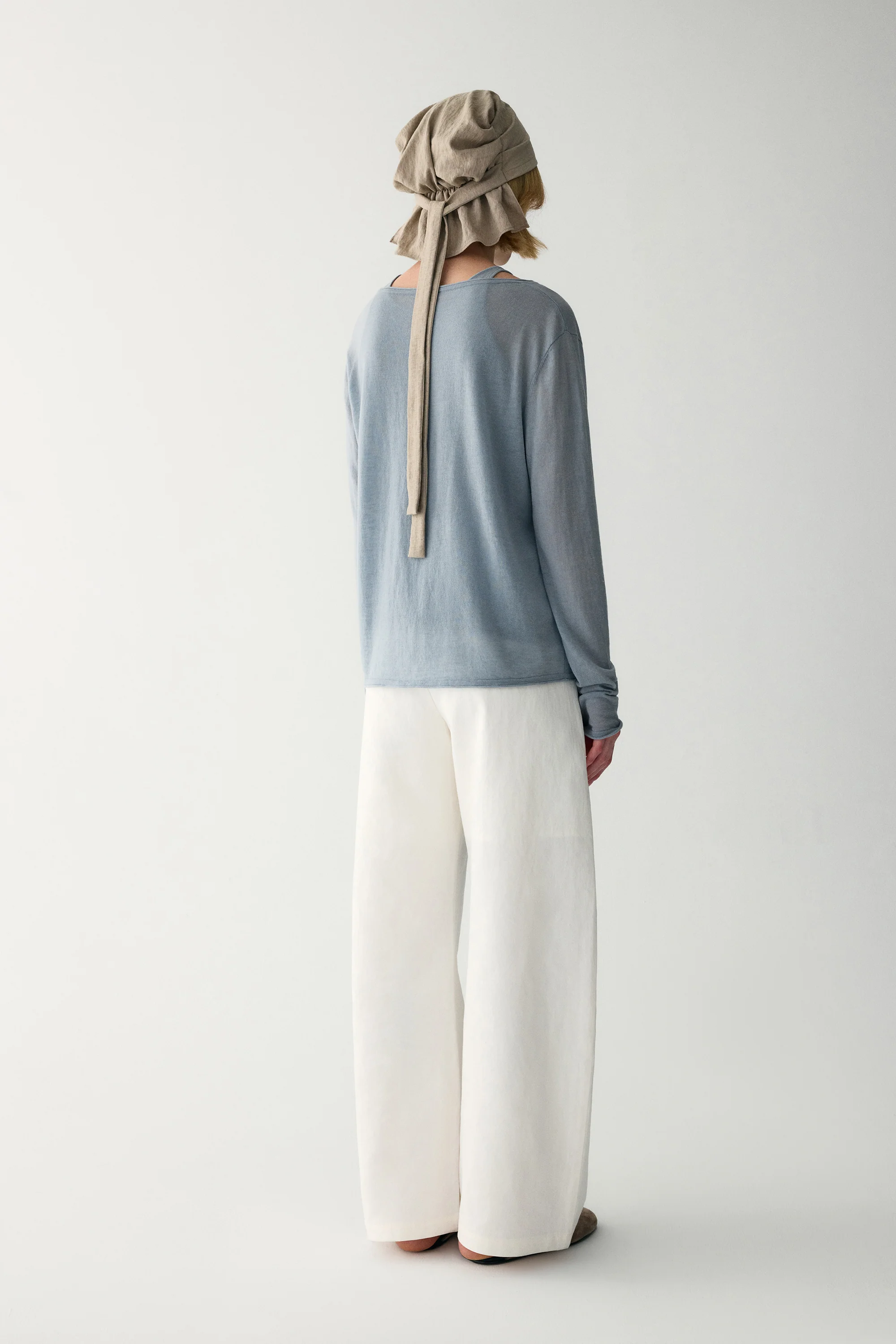 Water-soluble Wool Henley Top - Image 4
