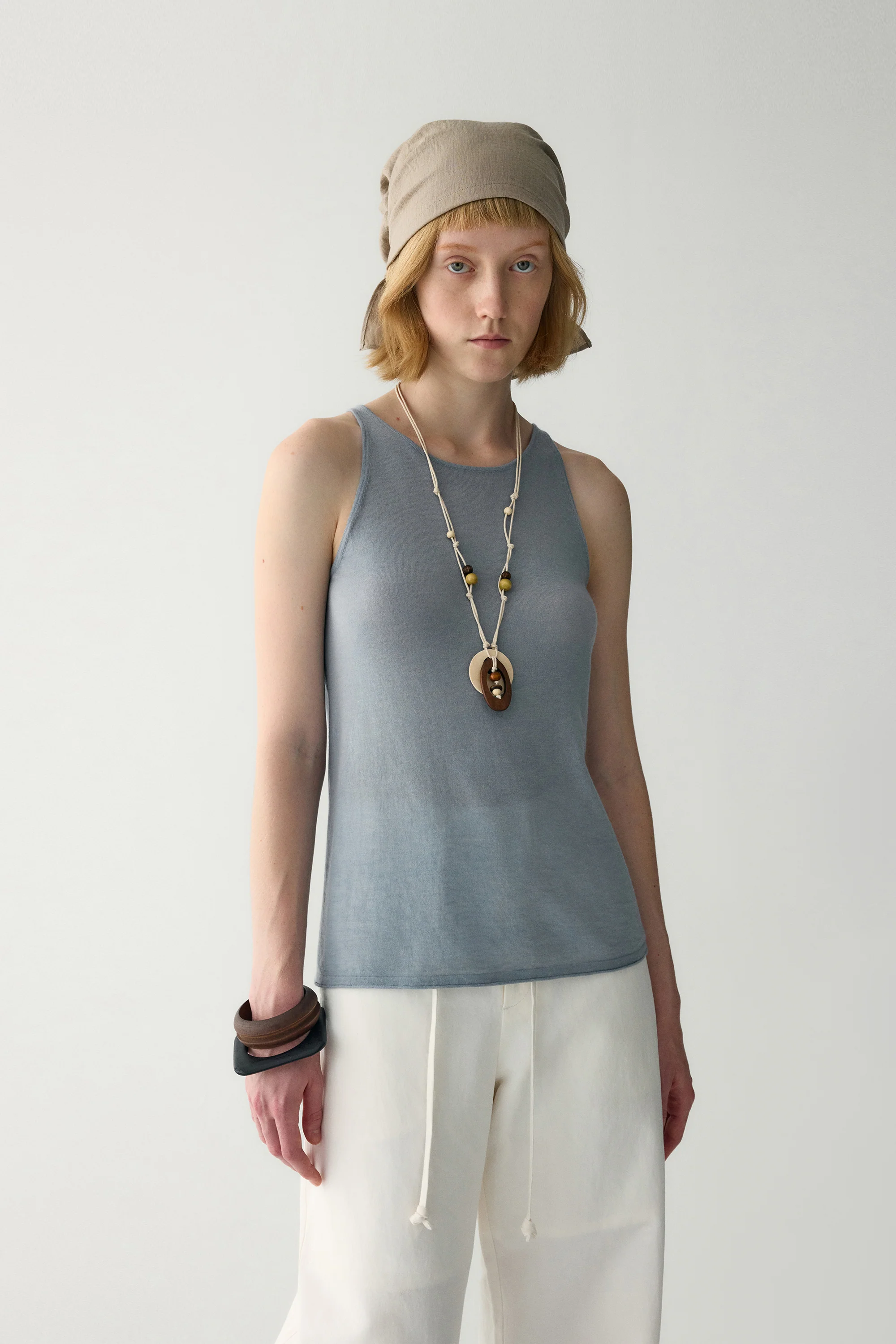 Water-soluble Wool Tank Top