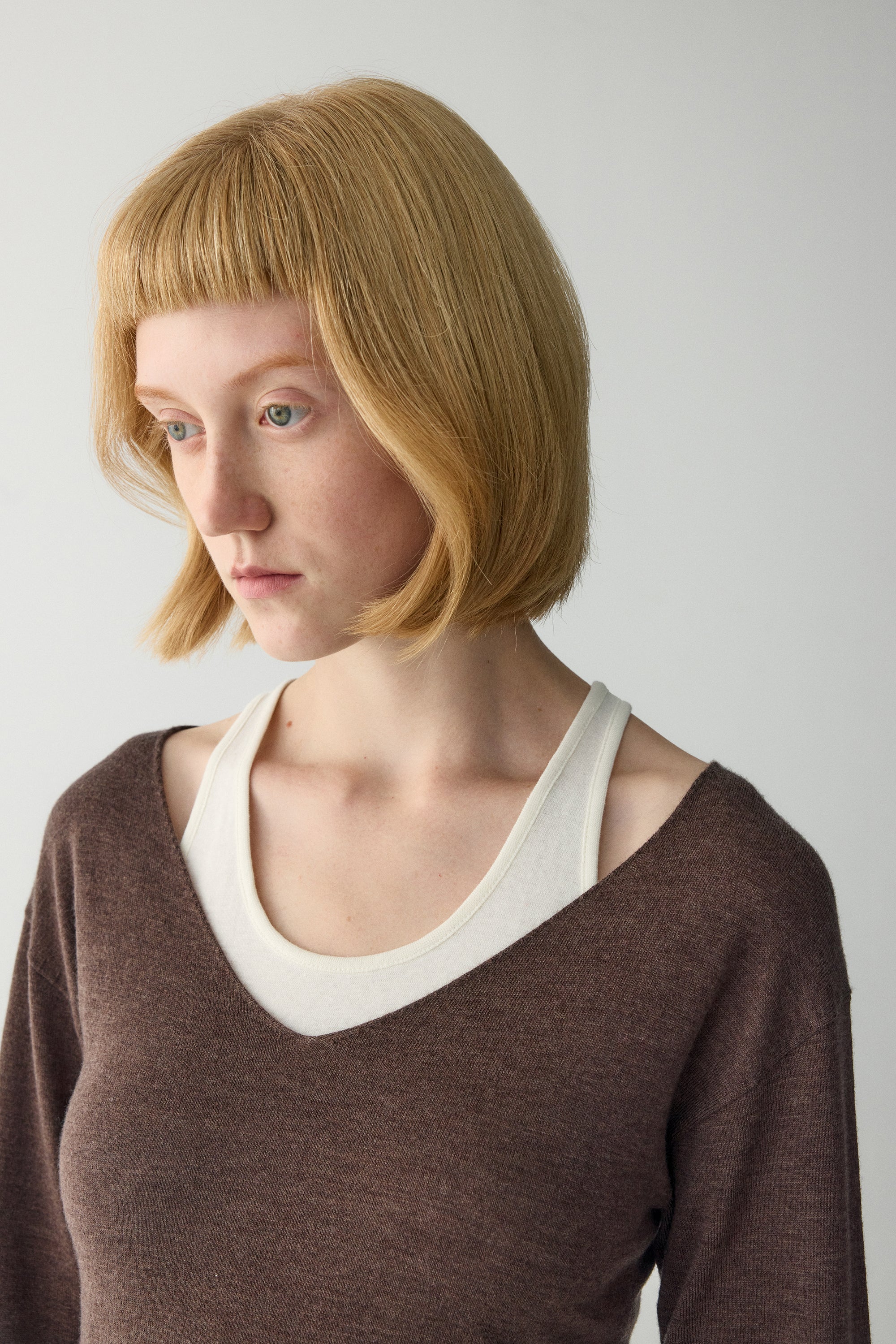 V-Neck Wool Sweater - Image 11