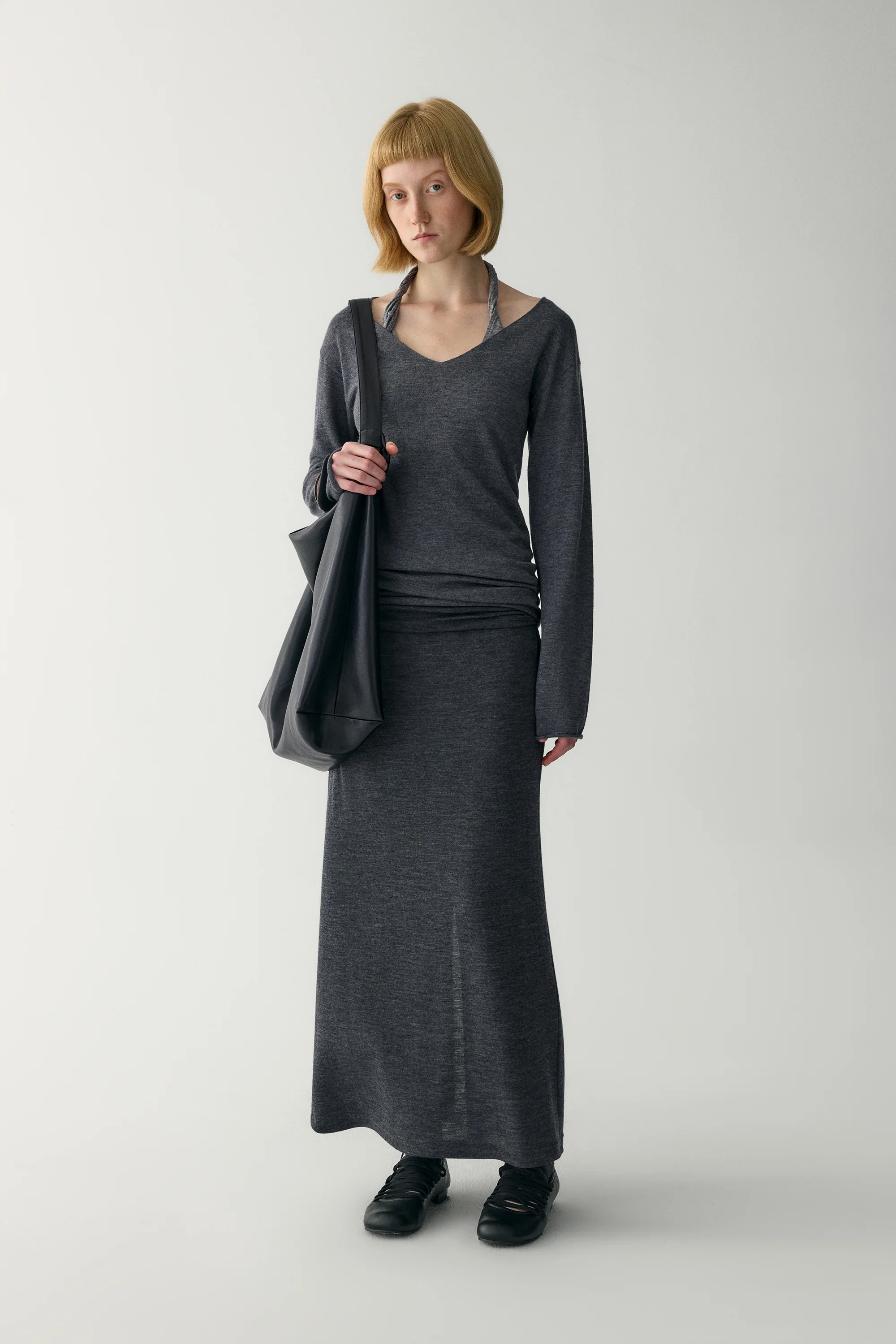 V-Neck Wool Sweater - Image 15