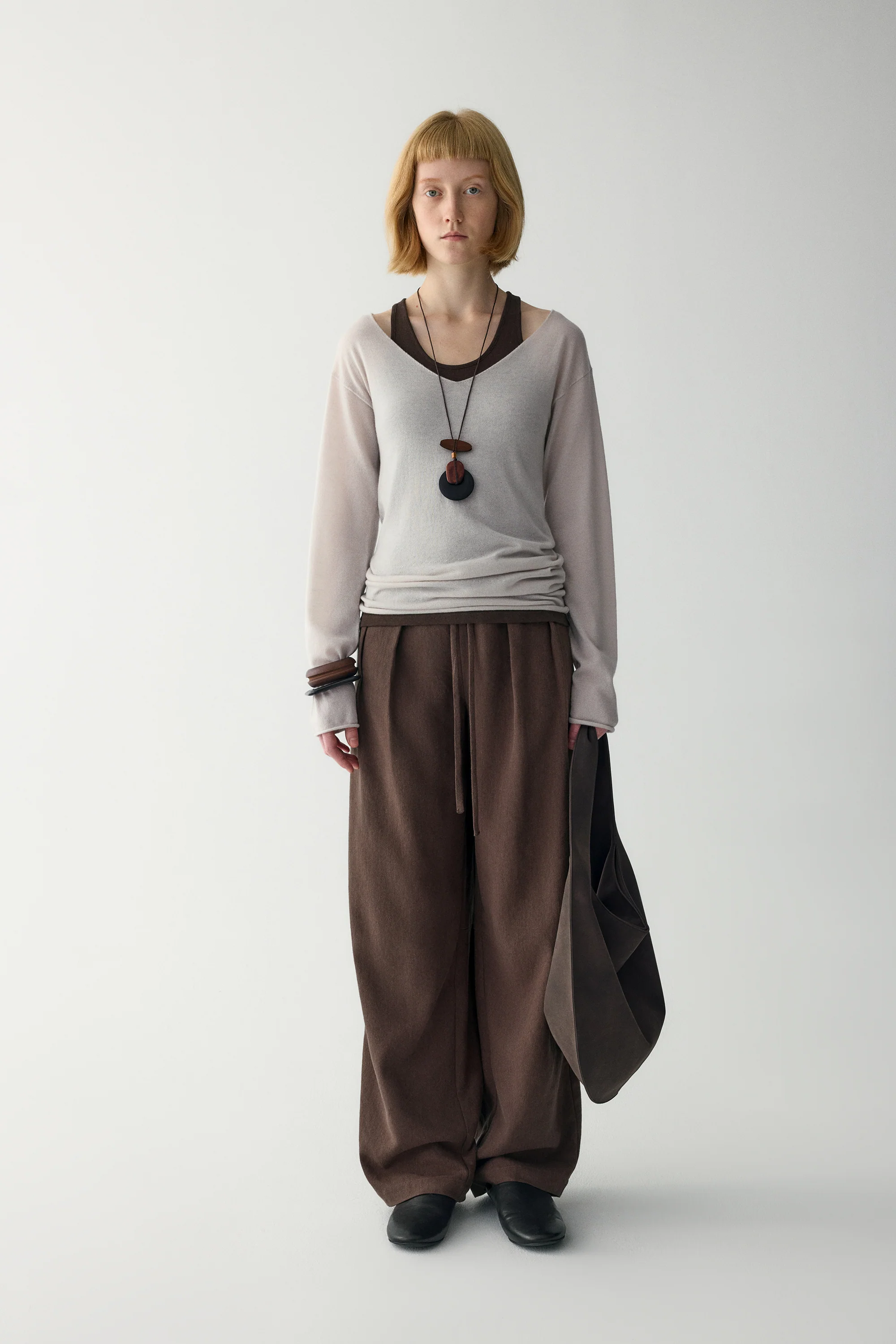 V-Neck Wool Sweater - Image 3