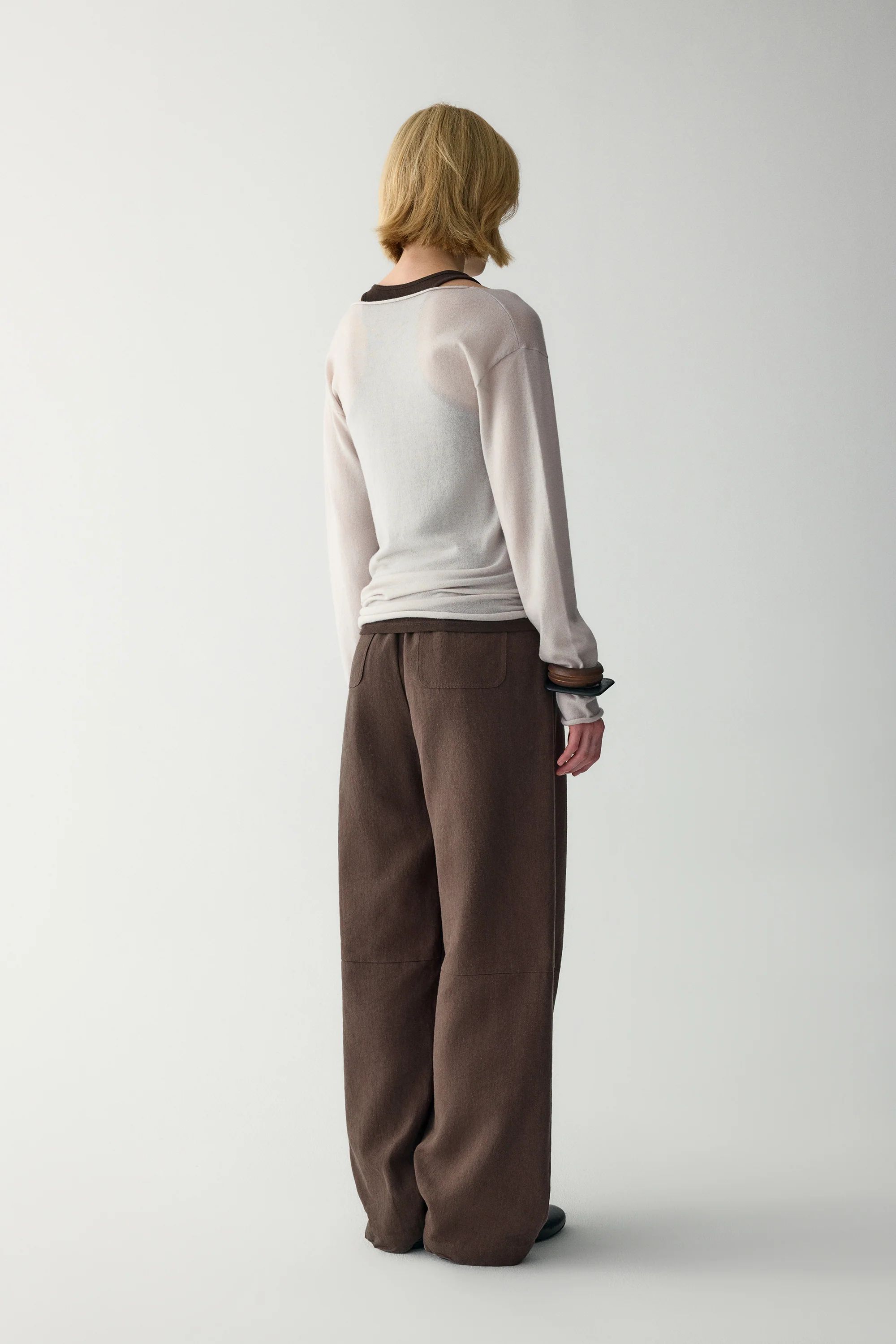 V-Neck Wool Sweater - Image 4
