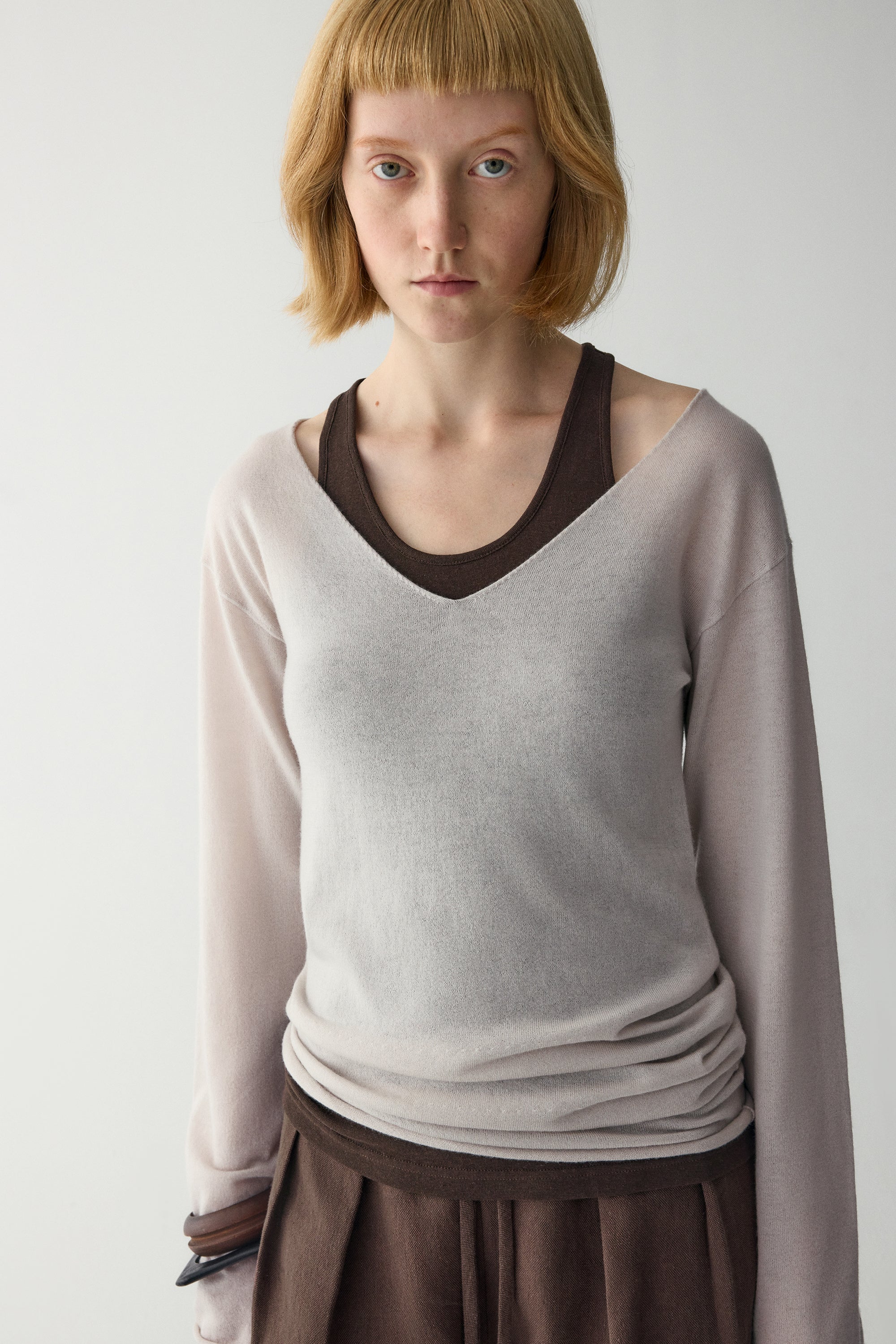 V-Neck Wool Sweater - Image 6