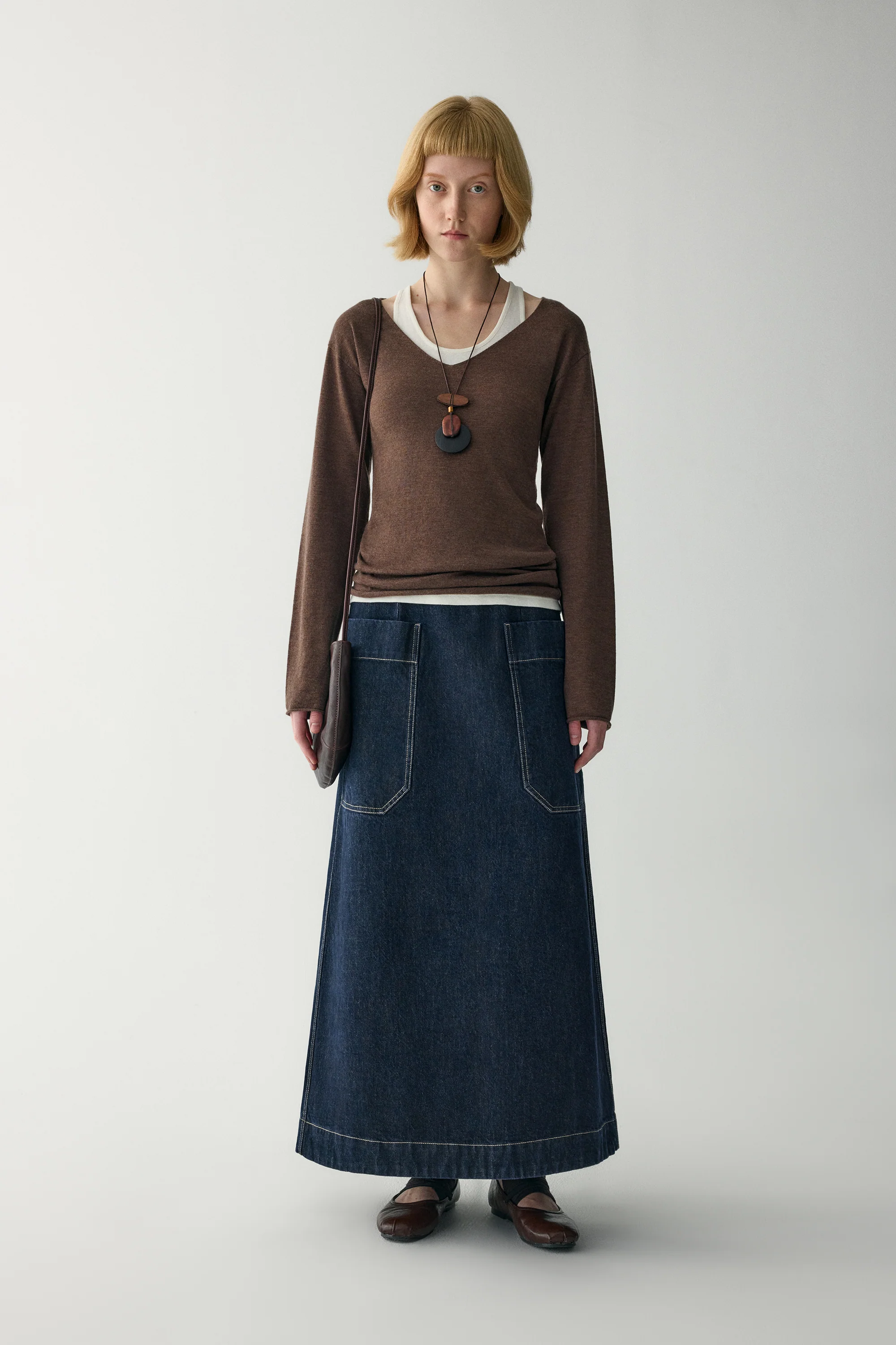 V-Neck Wool Sweater - Image 7