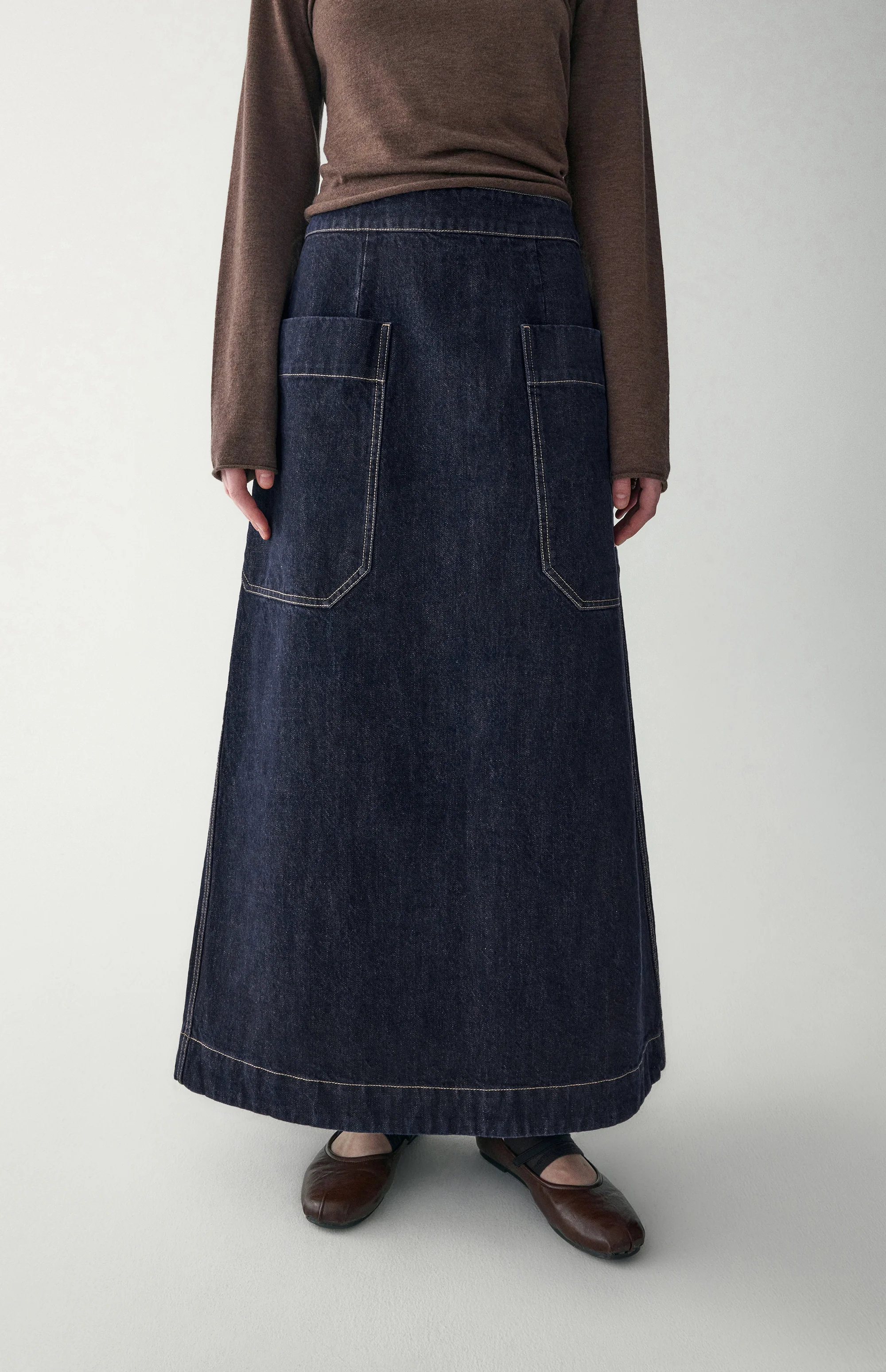 A-Line Denim Skirt - Image 10