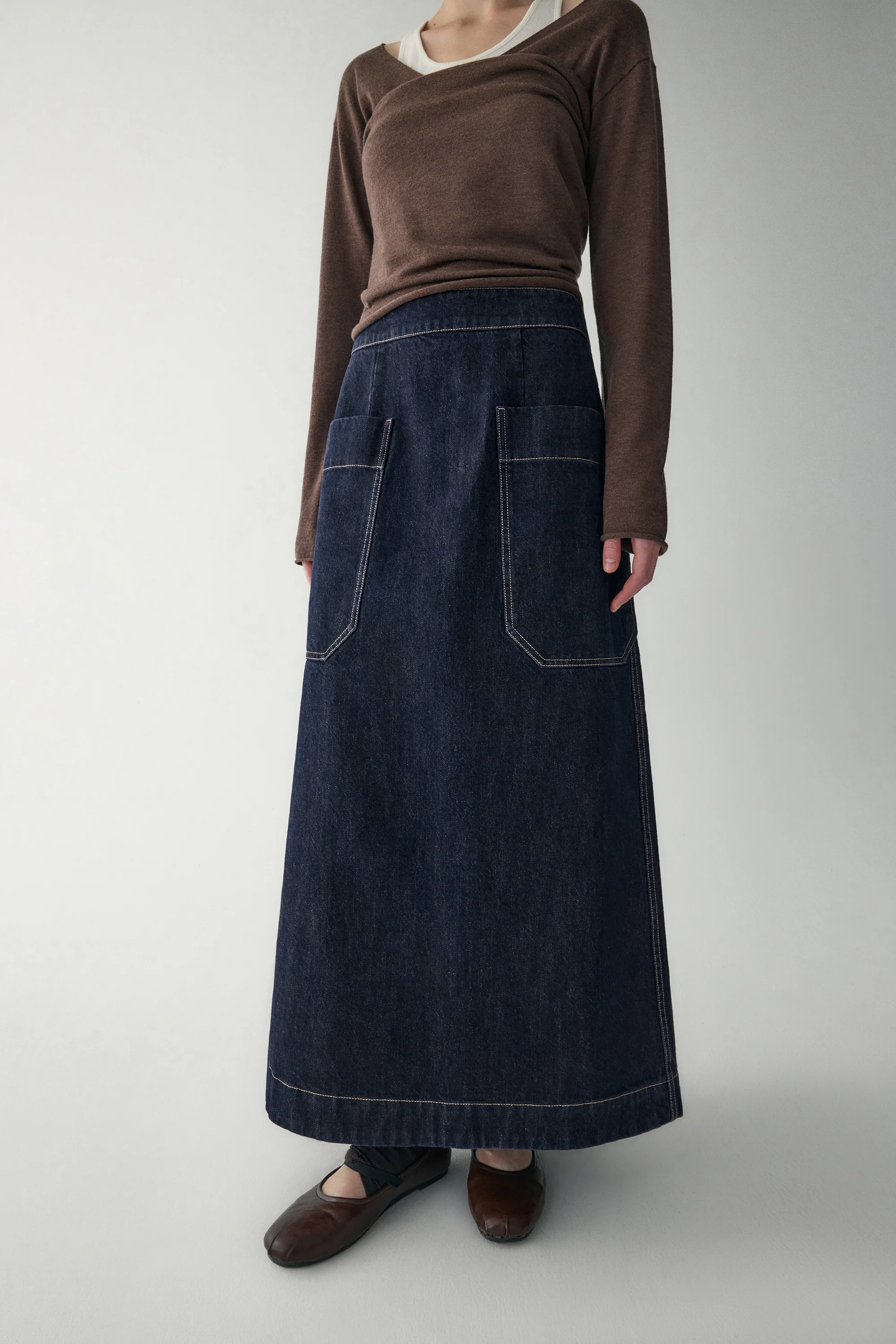 A-Line Denim Skirt - Image 11