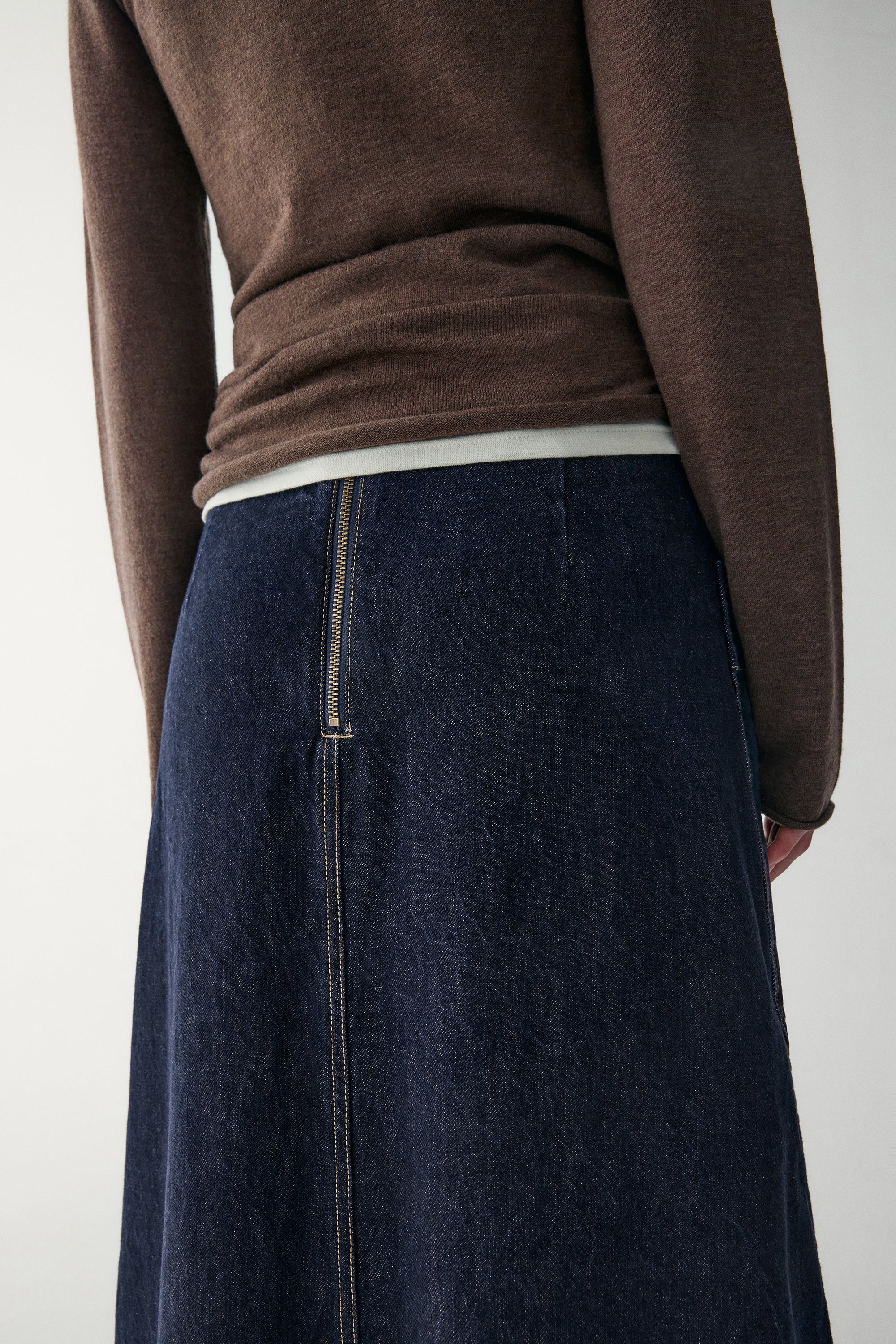 A-Line Denim Skirt - Image 14