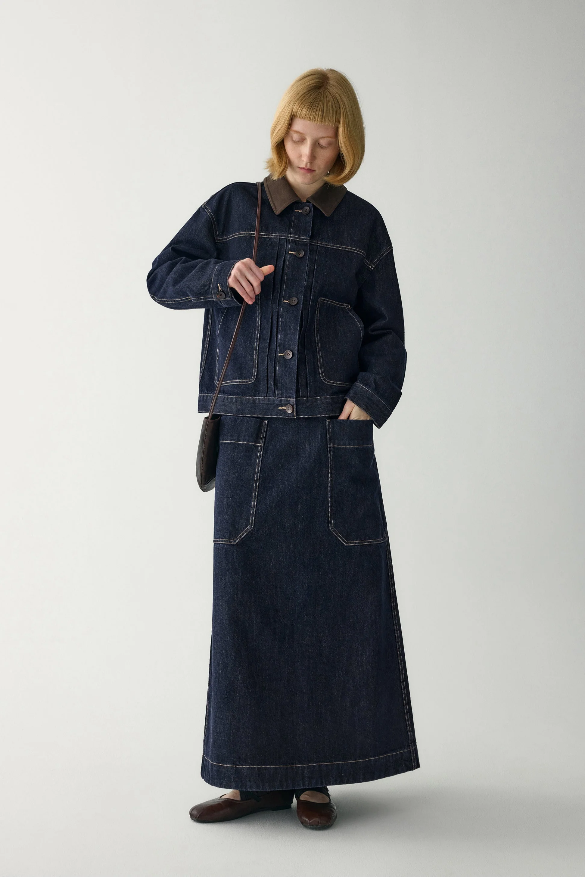 A-Line Denim Skirt - Image 4