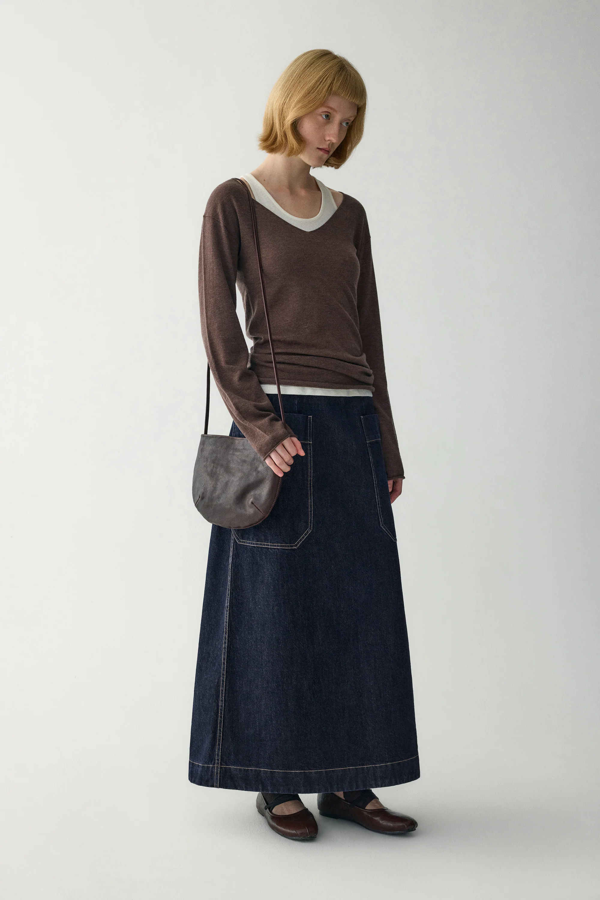 A-Line Denim Skirt - Image 7